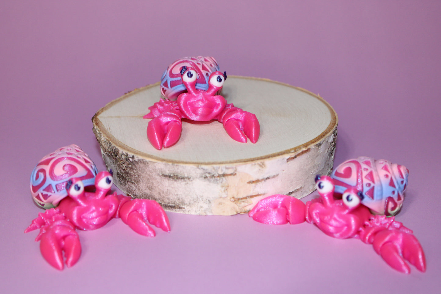 Hermit crab 3d printed articulated Flexi Fidget Toy