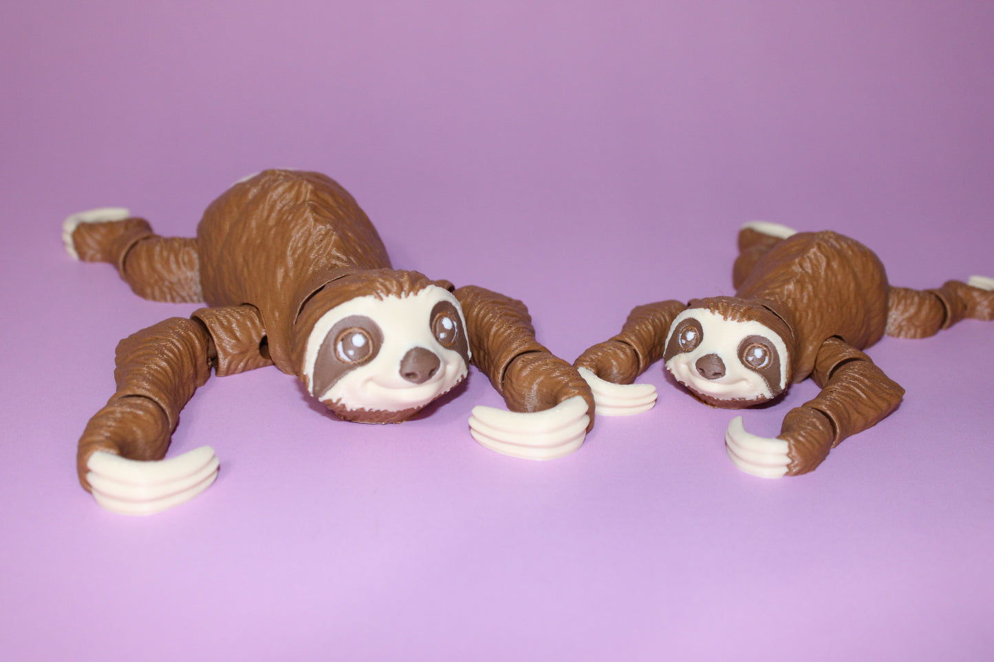 Sloth Comes with Tree 3D Printed Articulated Figurine - Wonderland 3D Printing