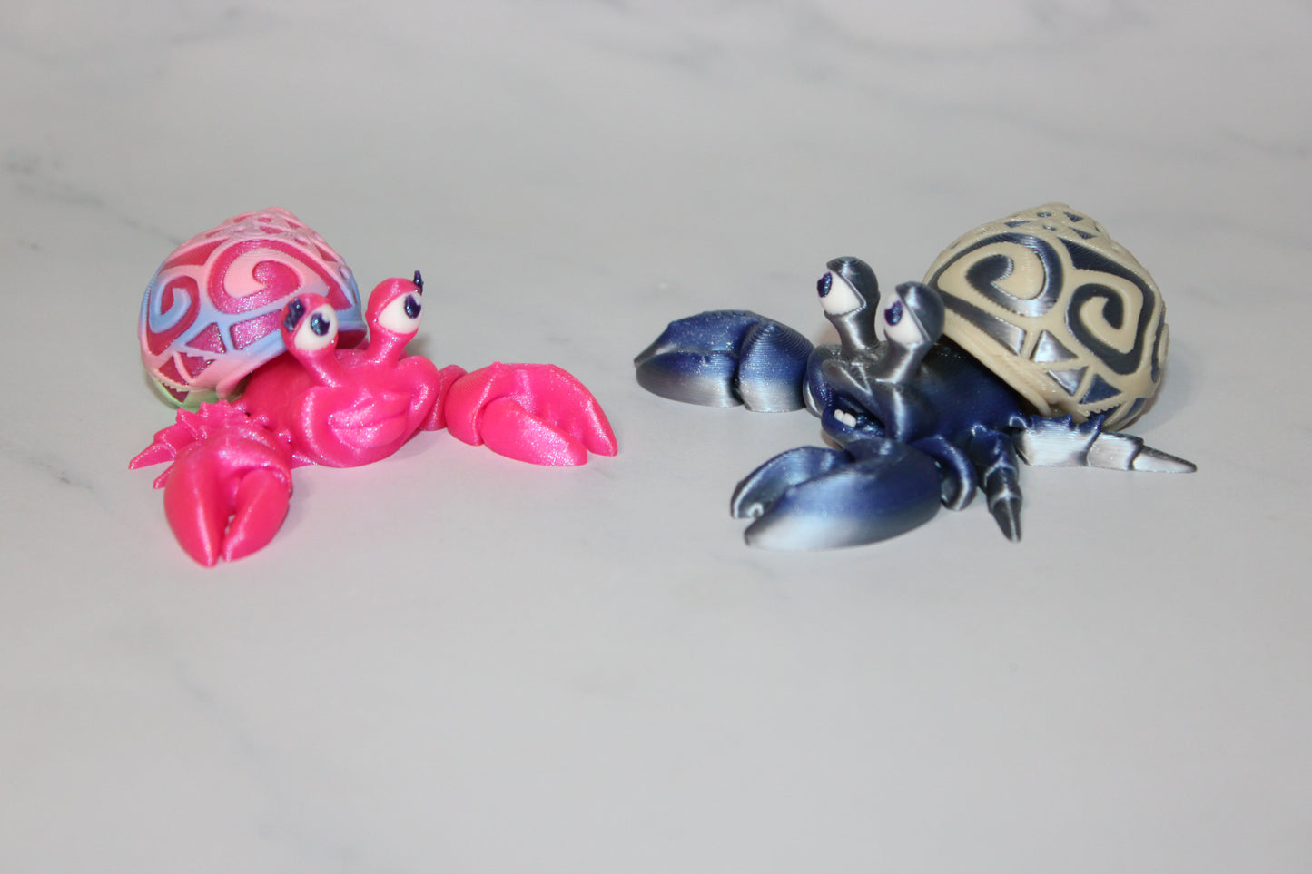 Hermit crab 3d printed articulated Flexi Fidget Toy