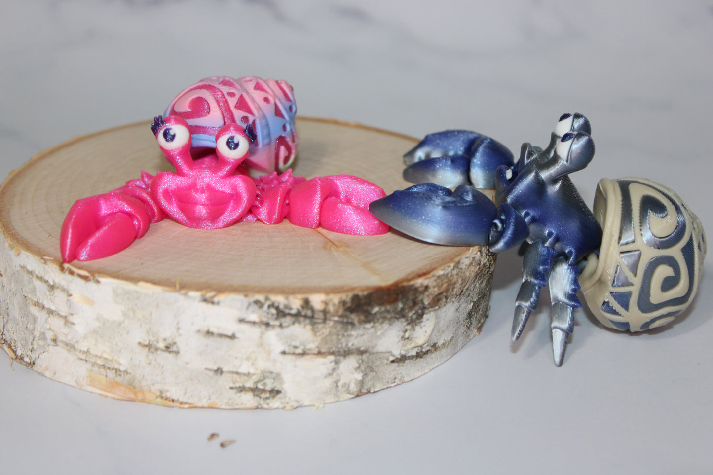 Hermit crab 3d printed articulated Flexi Fidget Toy