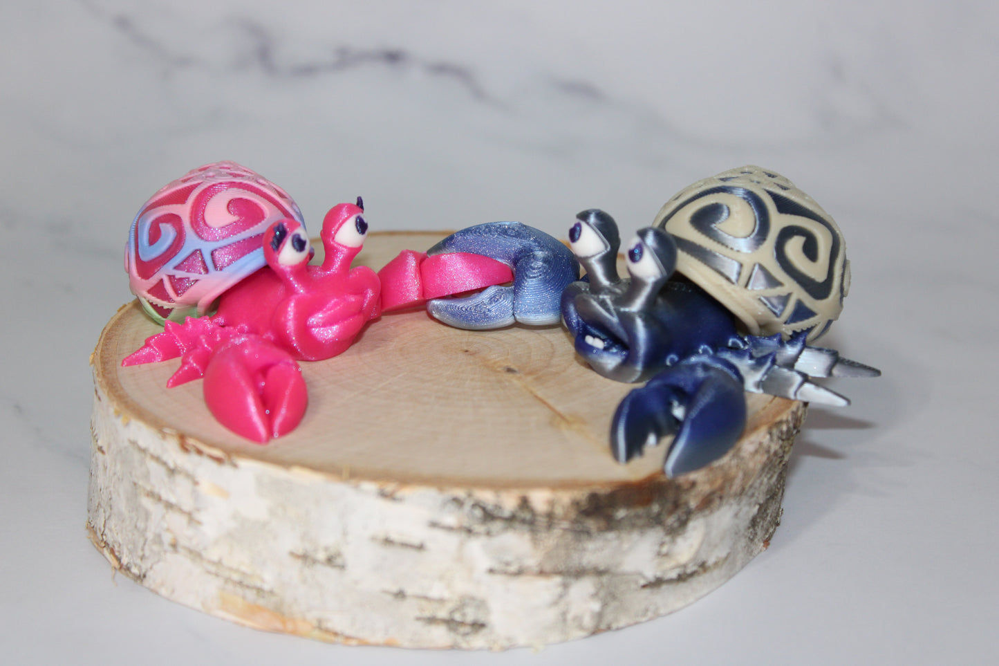 Hermit crab 3d printed articulated Flexi Fidget Toy
