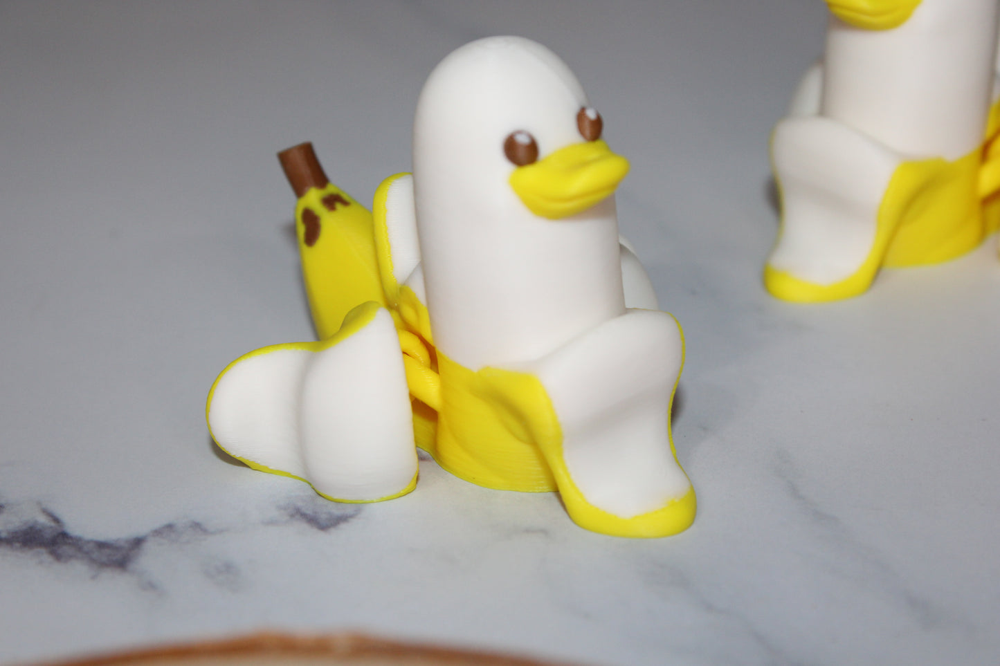 Banana Duck or Lucky Ducky 3D Printed Articulated Figurine 2.25 inches Tall - Wonderland 3D Printing