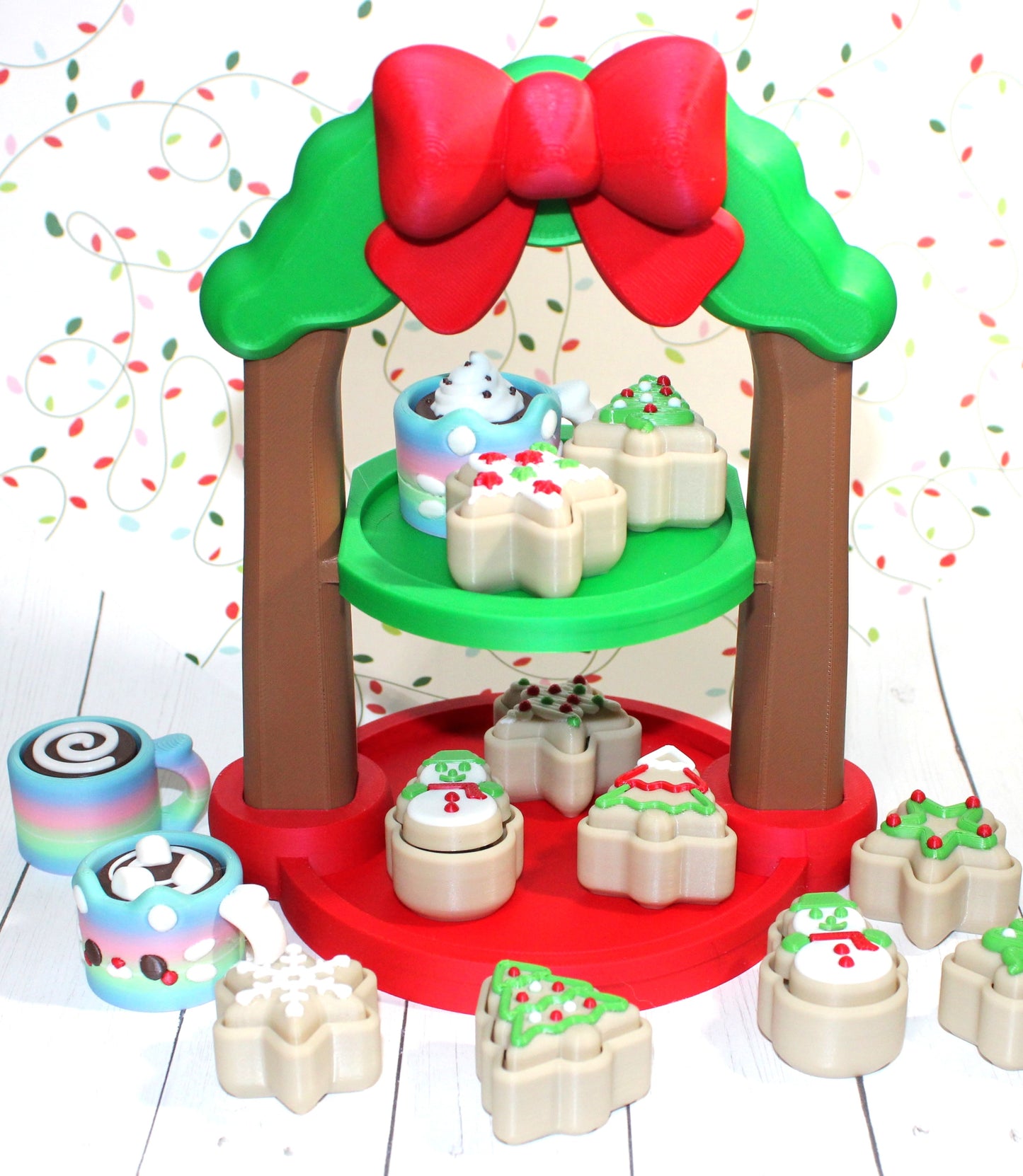 3D Printed Cookies and Coco Clickers with Stand