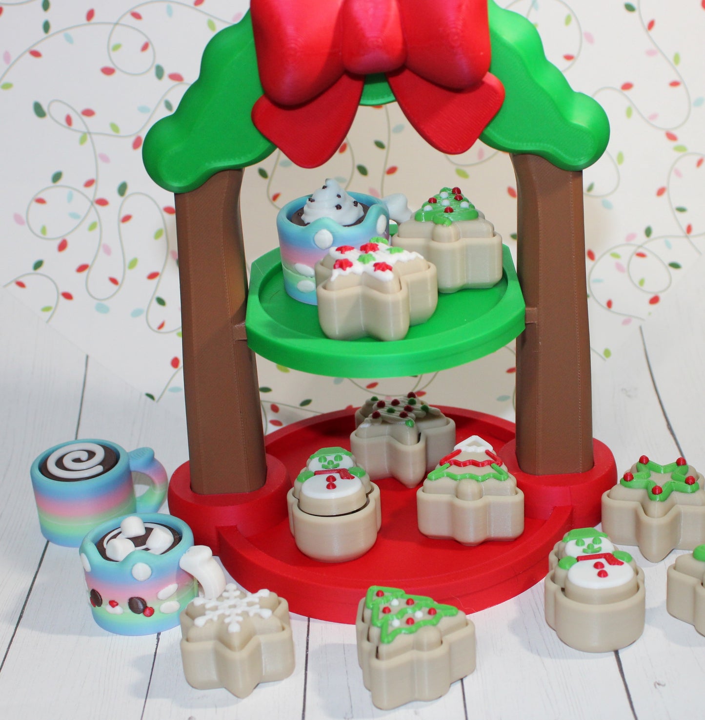 3D Printed Cookies and Coco Clickers with Stand