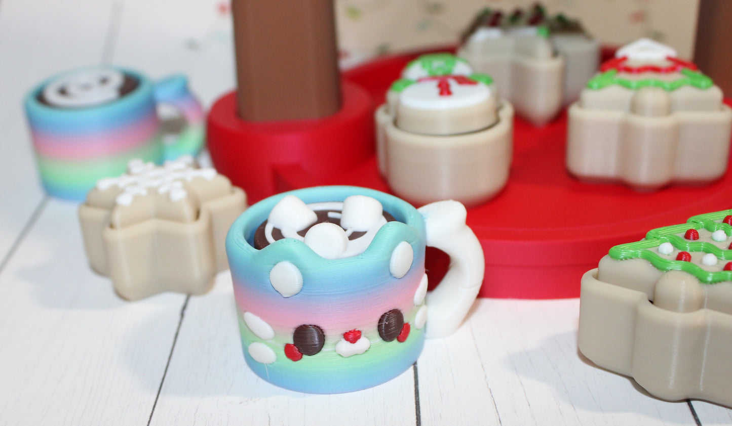 3D Printed Cookies and Coco Clickers with Stand