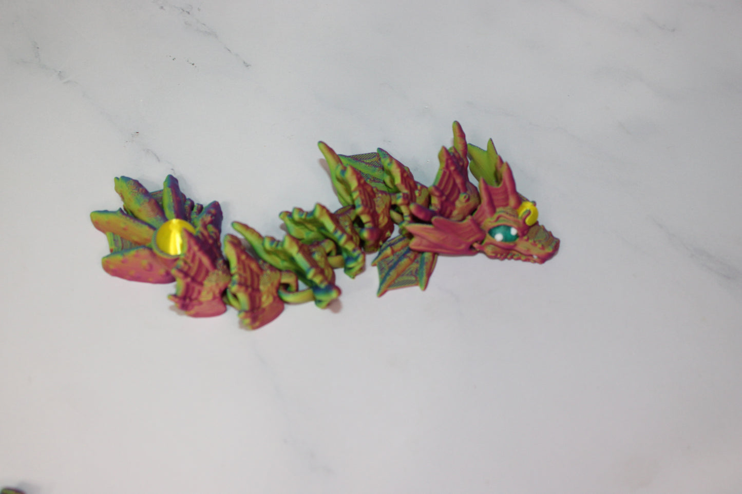Tsunami the Tidal Dragon 3D Printed Articulated Figurine