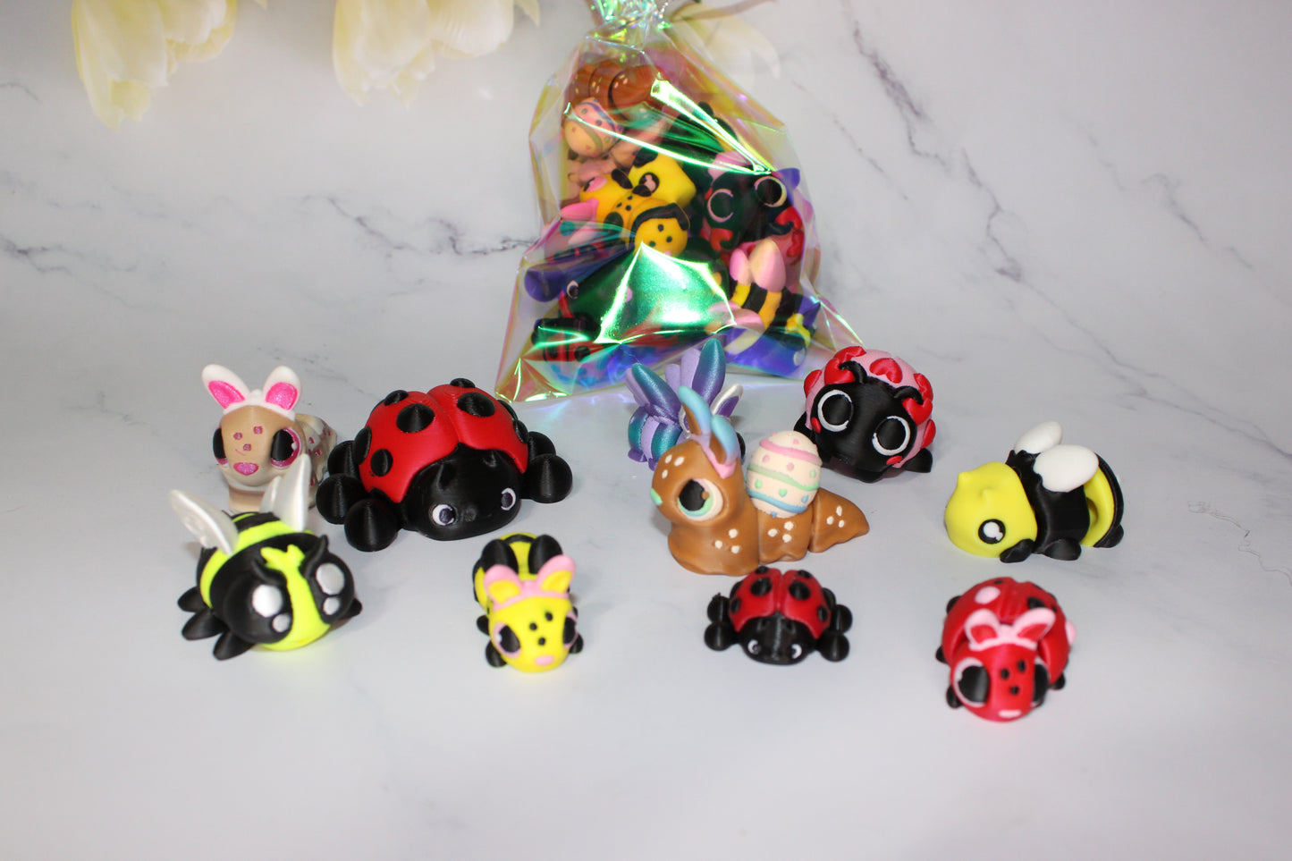 Party Favor Grab Bags: 10 minis-Limited Quantities- Full Color 3D Printed items - Wonderland 3D Printing