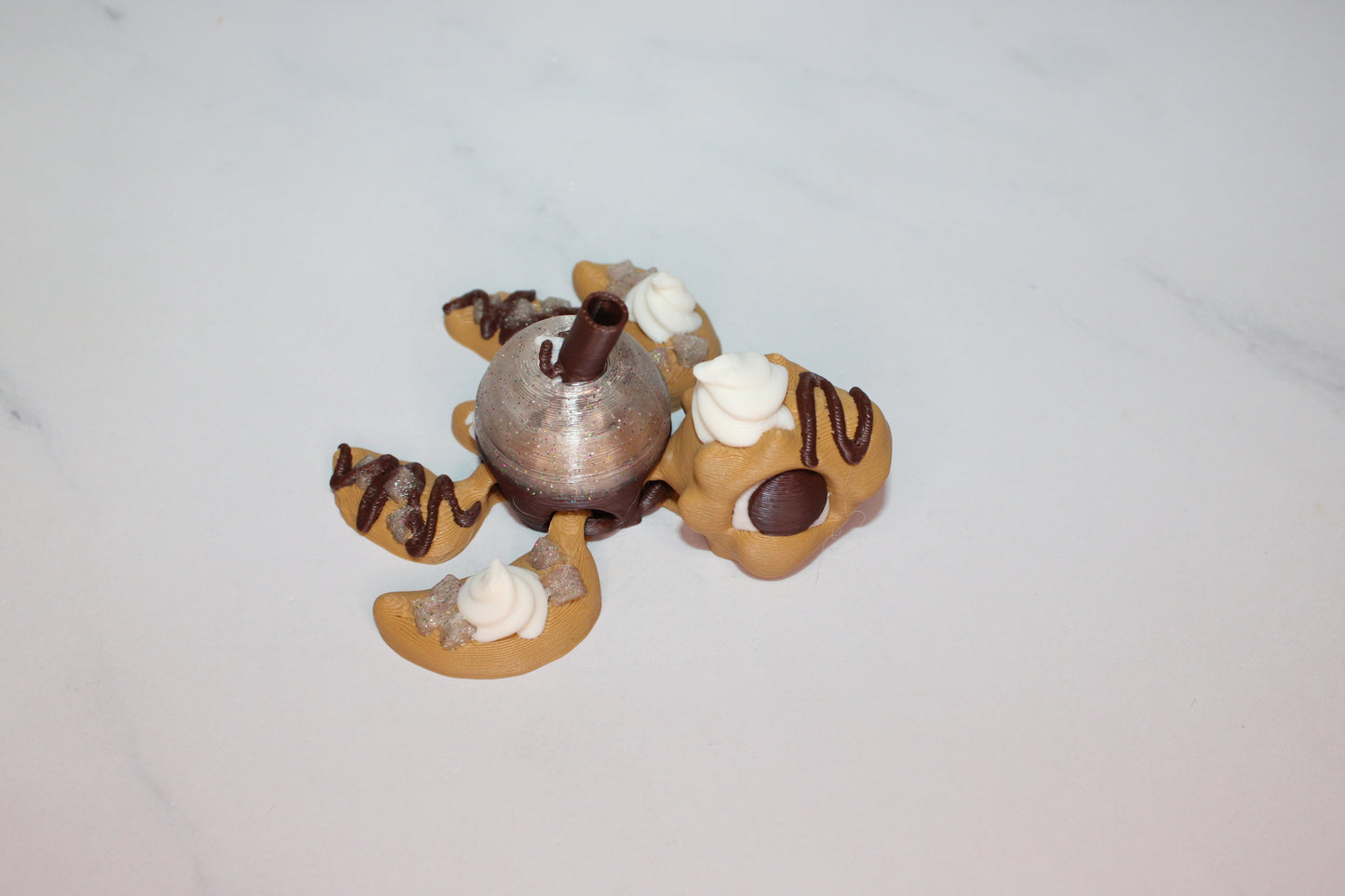 Coffee Turtles 3D Printed Articulated Flexi Figurine