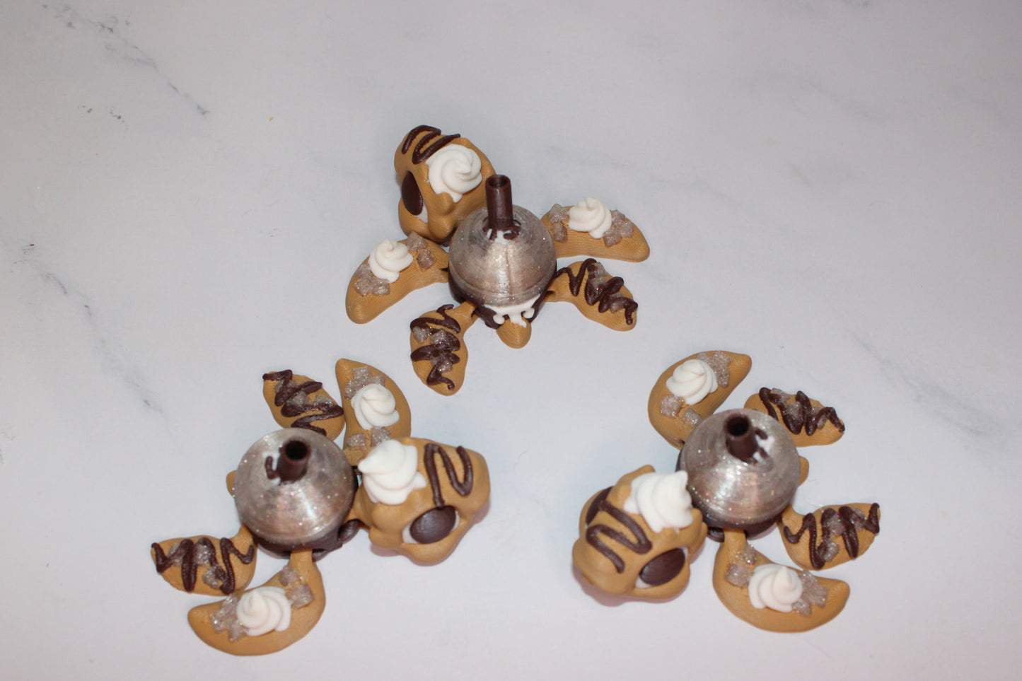 Coffee Turtles 3D Printed Articulated Flexi Figurine