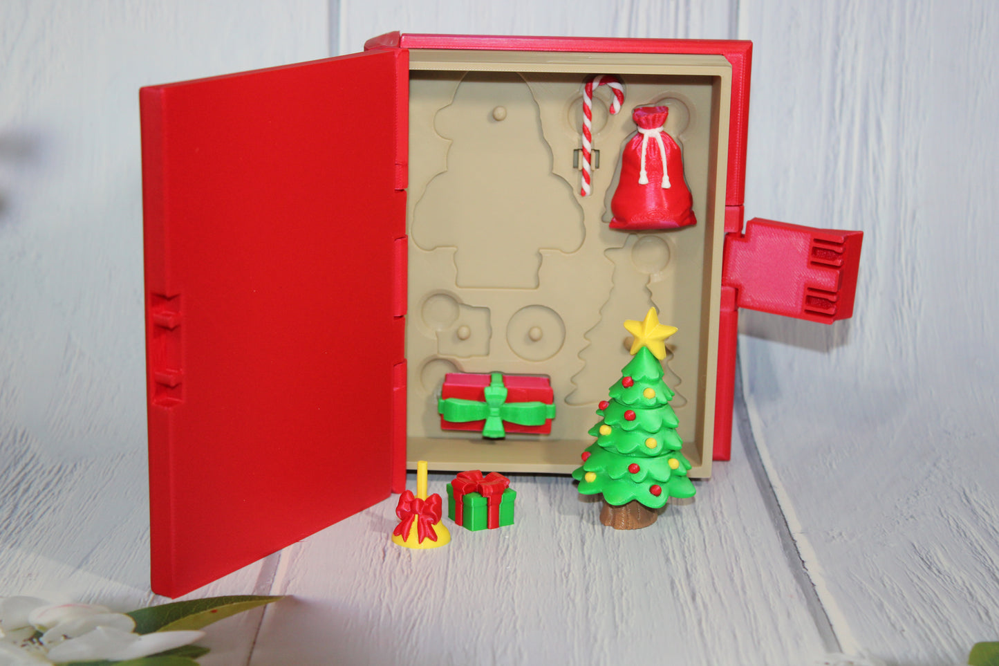 Santa Set Book Container-with 2 Santa's! Everything Included!!