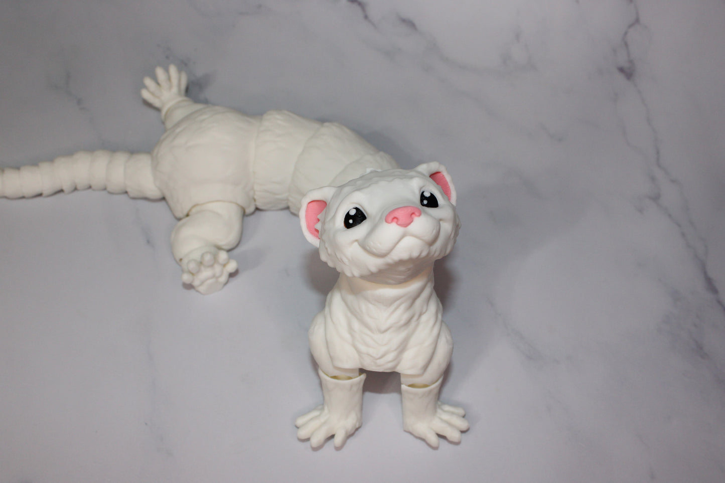 Ferret or Baby Ferret 3D Printed Articulated Figurine - Wonderland 3D Printing