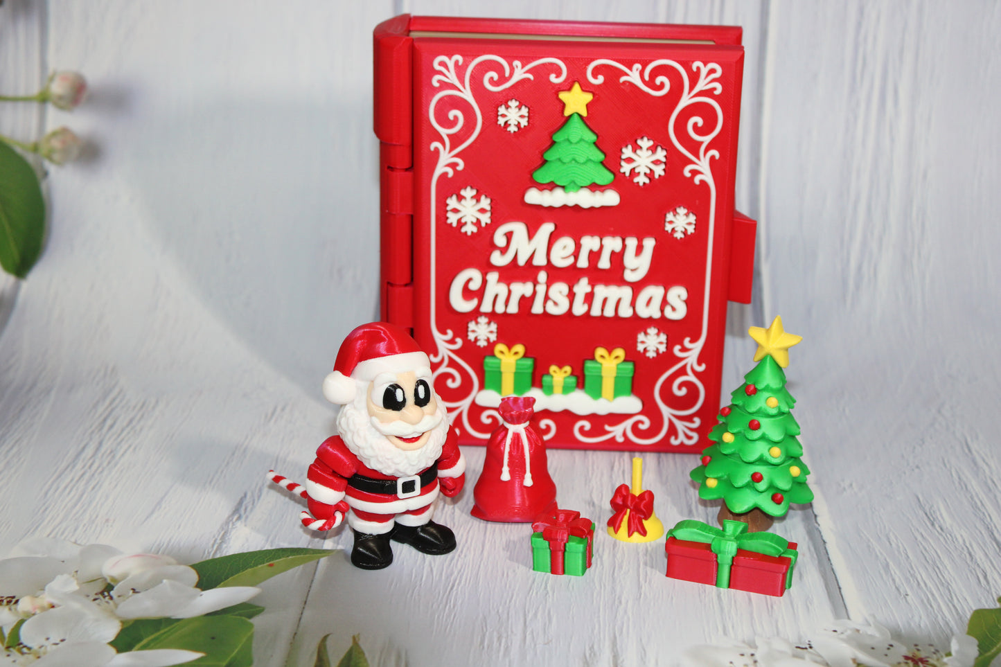Santa Set Book Container-with 2 Santa's! Everything Included!!