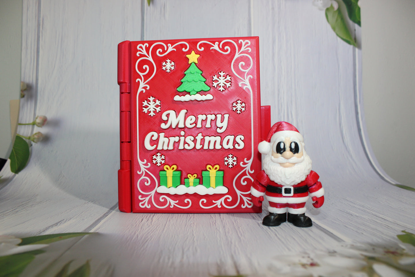 Santa Set Book Container-with 2 Santa's! Everything Included!!