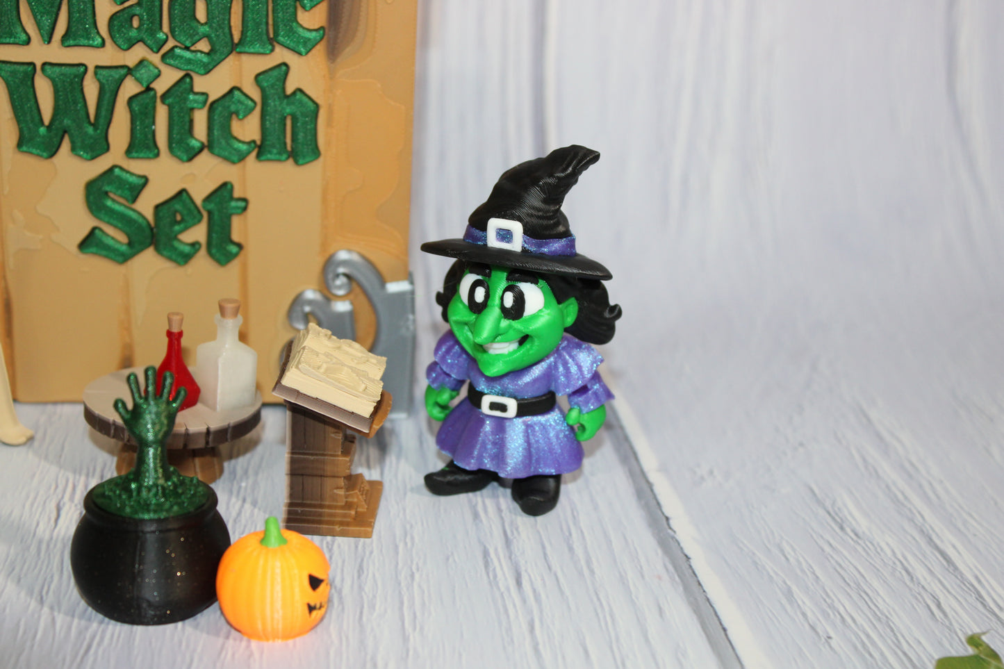 Magic Witch Set Book Container-with 2 Witches! Everything Included!! Each Book is Unique