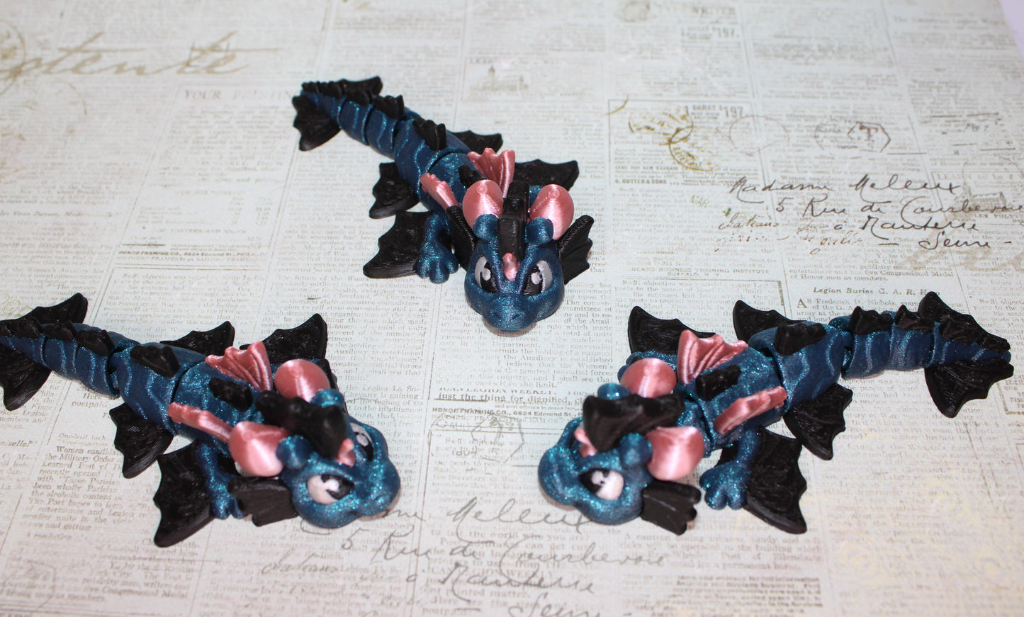 Dragons Variety to choose from 3D Printed Articulated Figurine - Wonderland 3D Printing