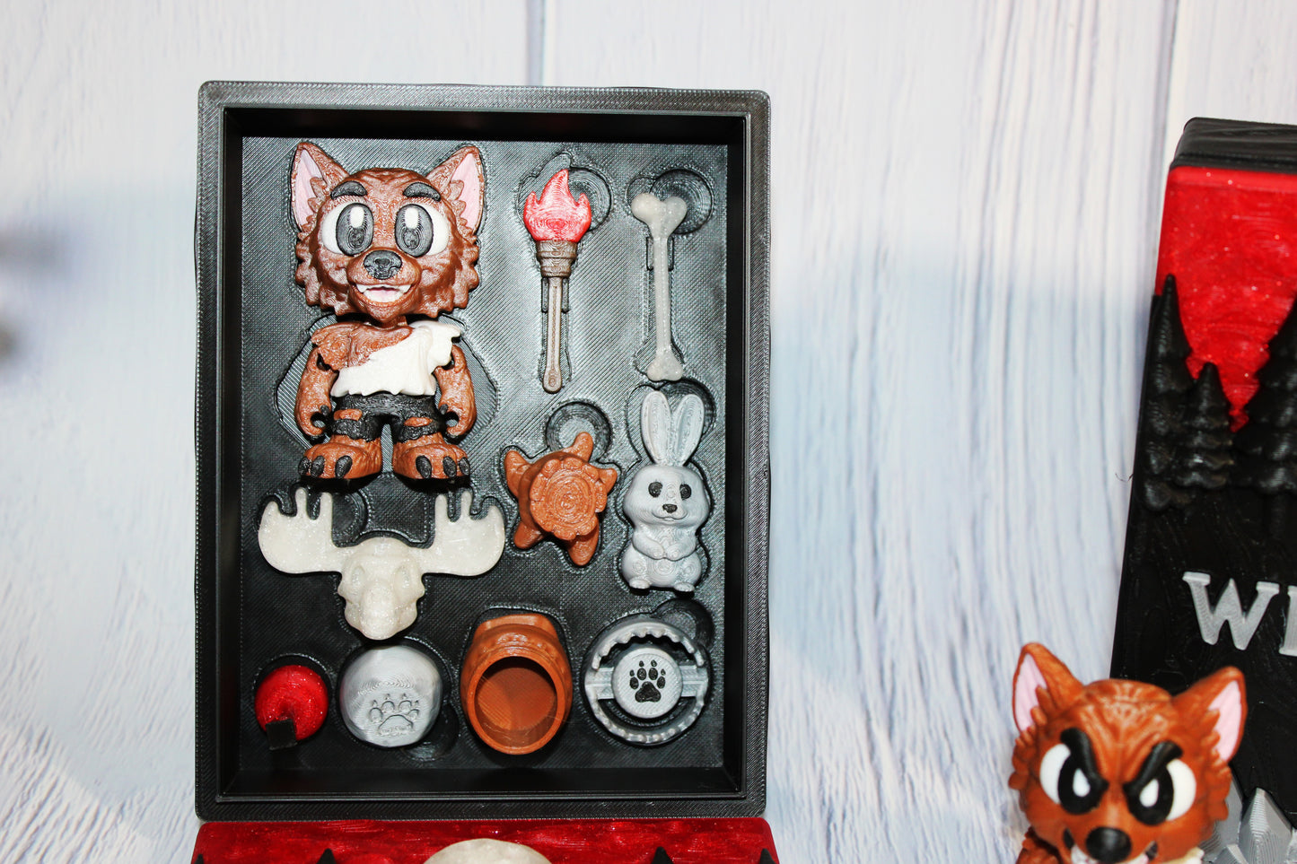 Werewolf Set Book Container-with 2 Werewolves! Everything Included!!