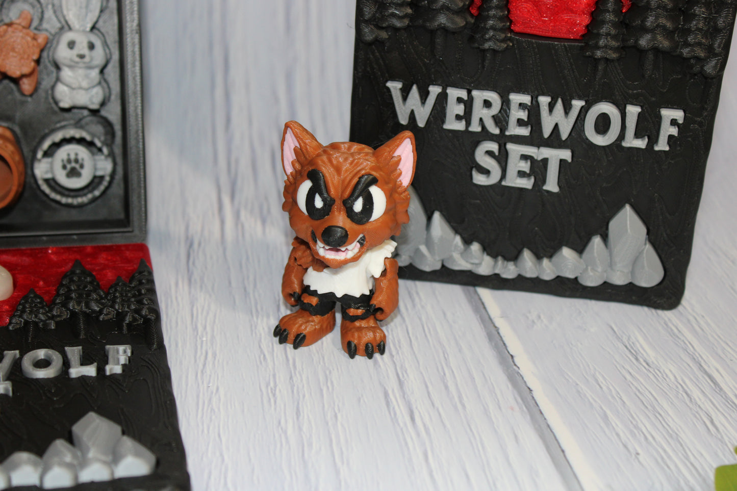 Werewolf Set Book Container-with 2 Werewolves! Everything Included!!
