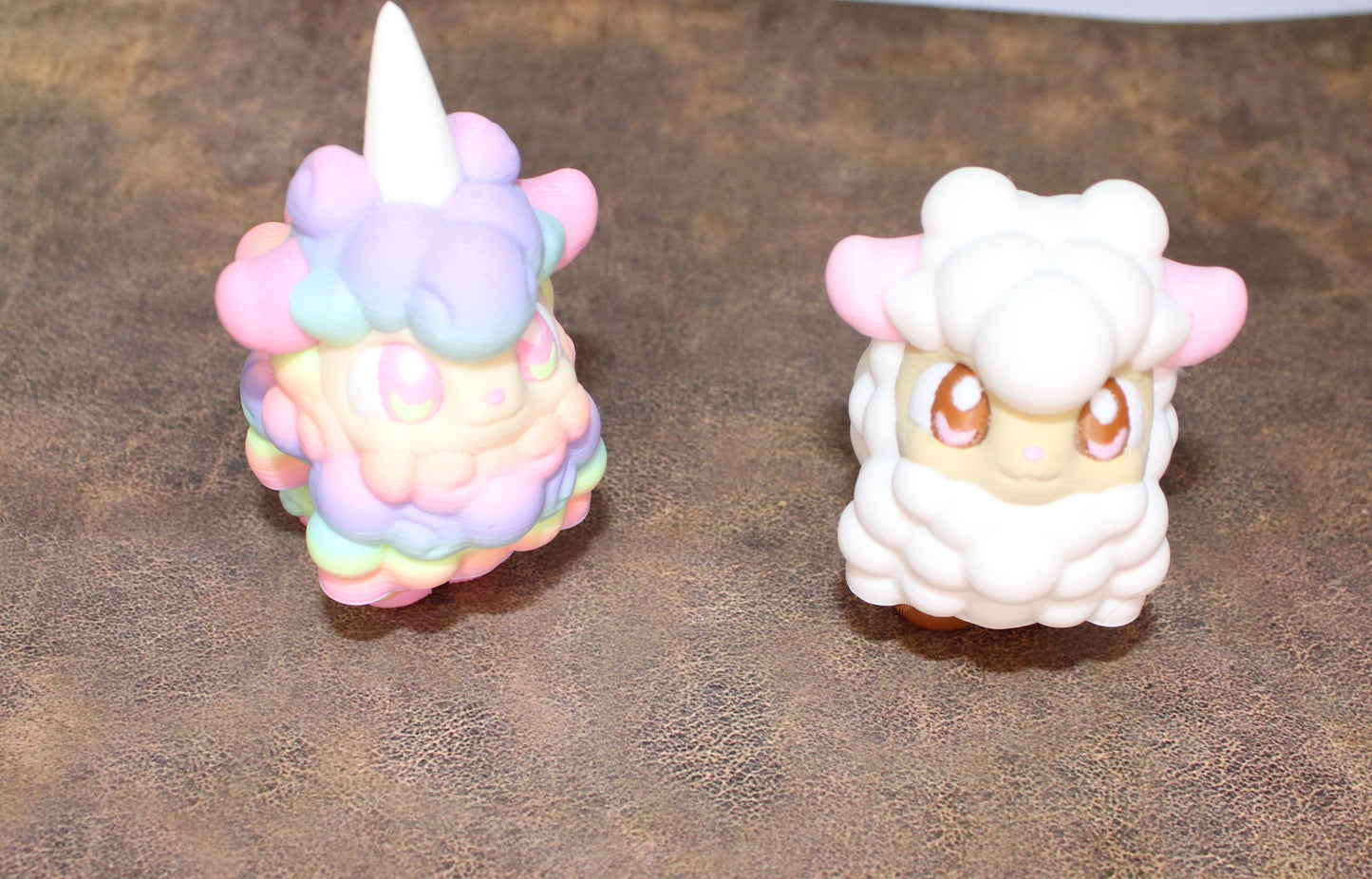 Cotton Candy Sheep or Sheep 3D Printed Articulated Figurine - Wonderland 3D Printing