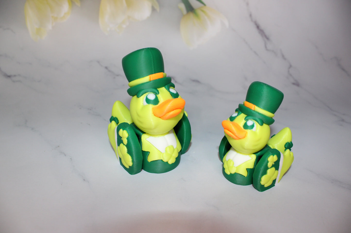 Banana Duck or Lucky Ducky 3D Printed Articulated Figurine 2.25 inches Tall - Wonderland 3D Printing