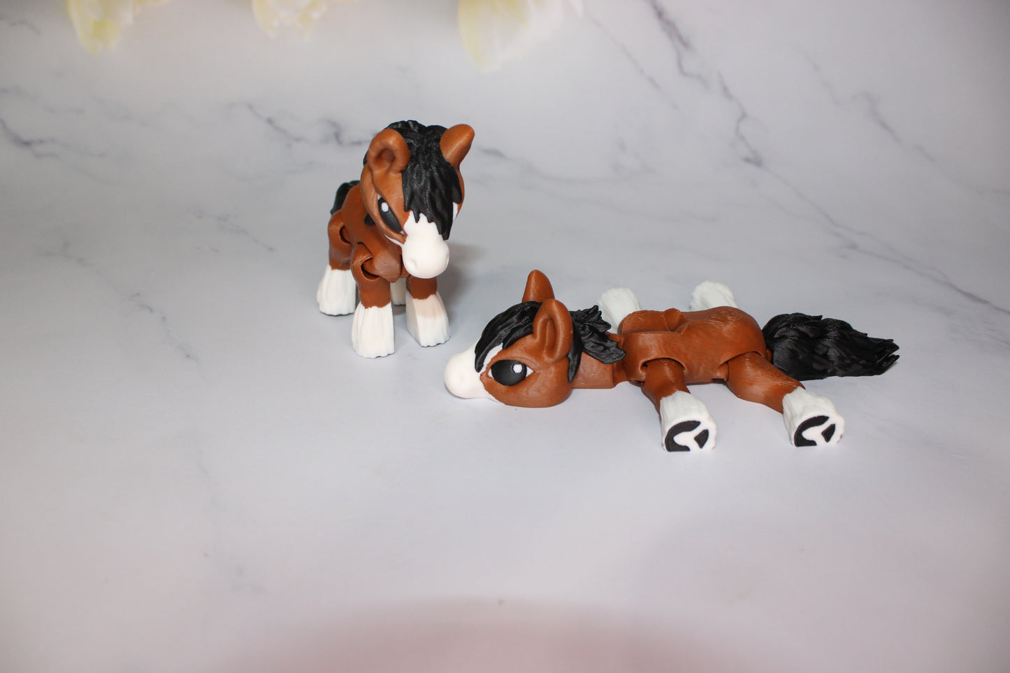 Horse 3 inches Tall 3D Printed Articulated Figurine - Wonderland 3D Printing