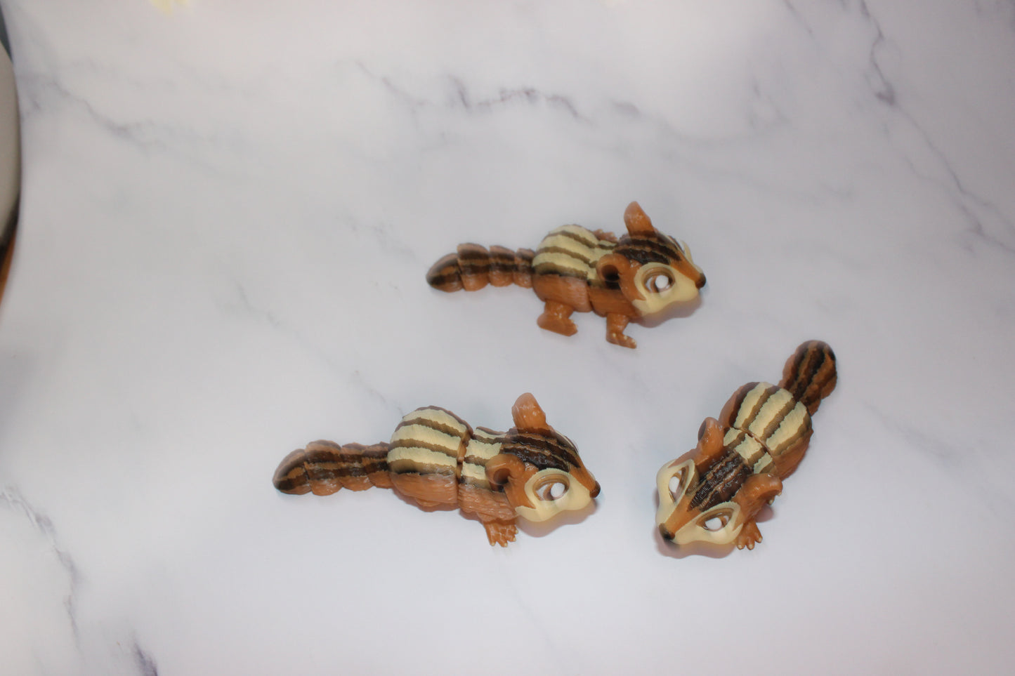 Chipmunk 3D Printed Articulated Figurine Fidget Toy - Wonderland 3D Printing