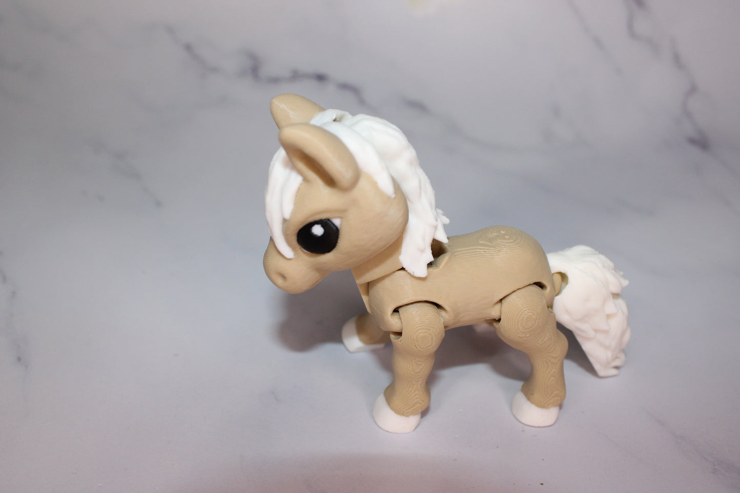 Horse 3 inches Tall 3D Printed Articulated Figurine - Wonderland 3D Printing