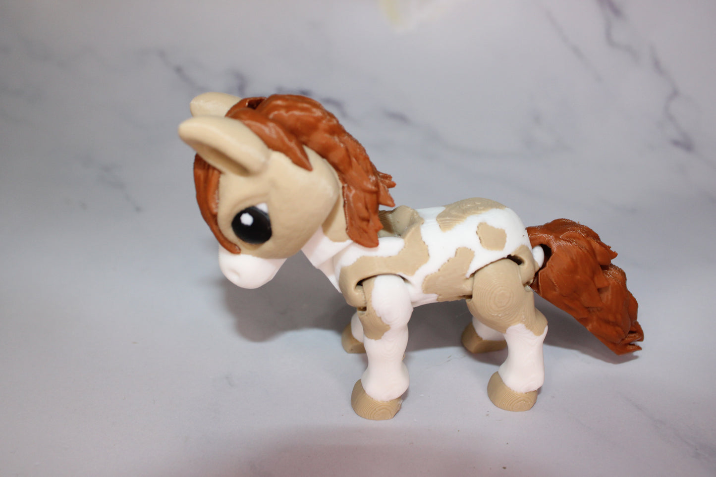 Horse 3 inches Tall 3D Printed Articulated Figurine - Wonderland 3D Printing