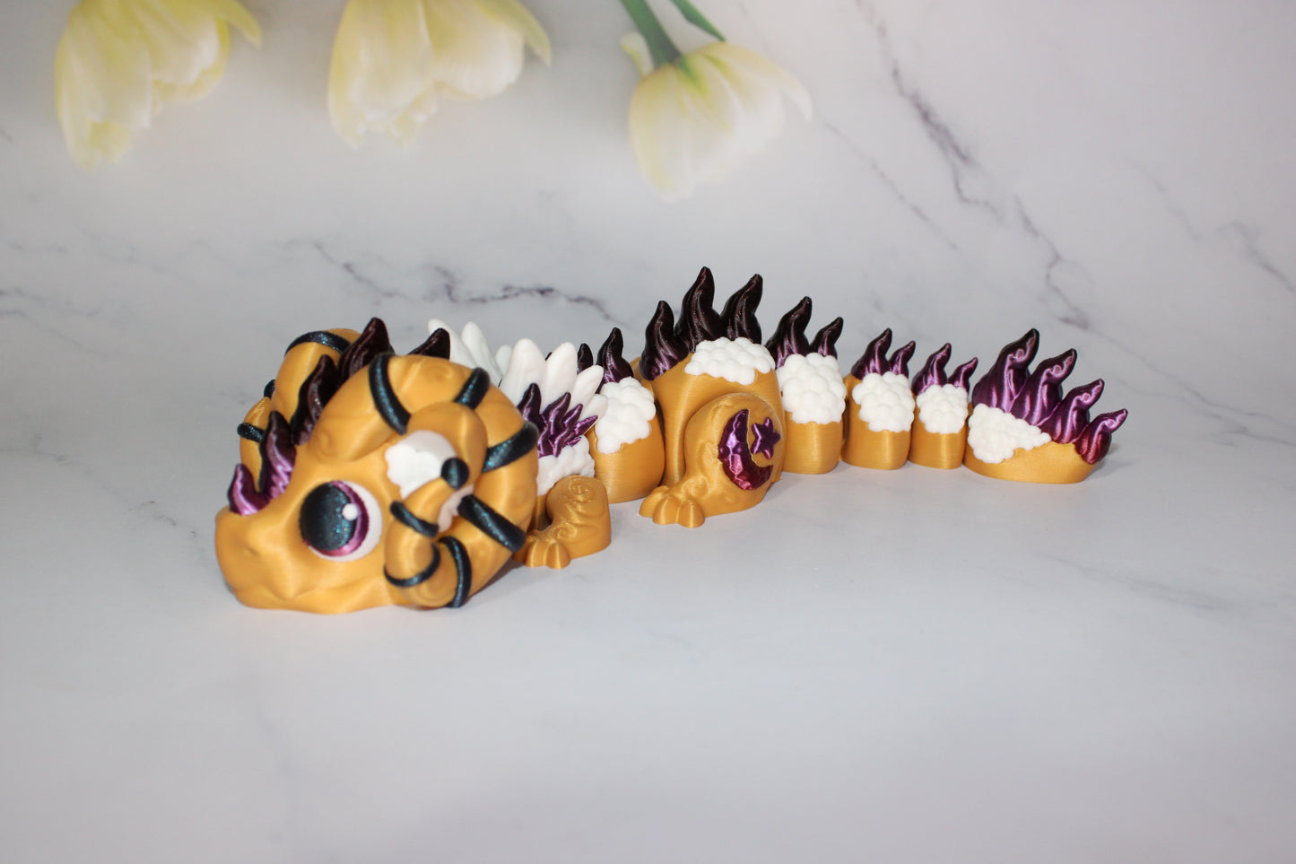 Aries Dragon Articulated 3d Printed Figurine - Wonderland 3D Printing