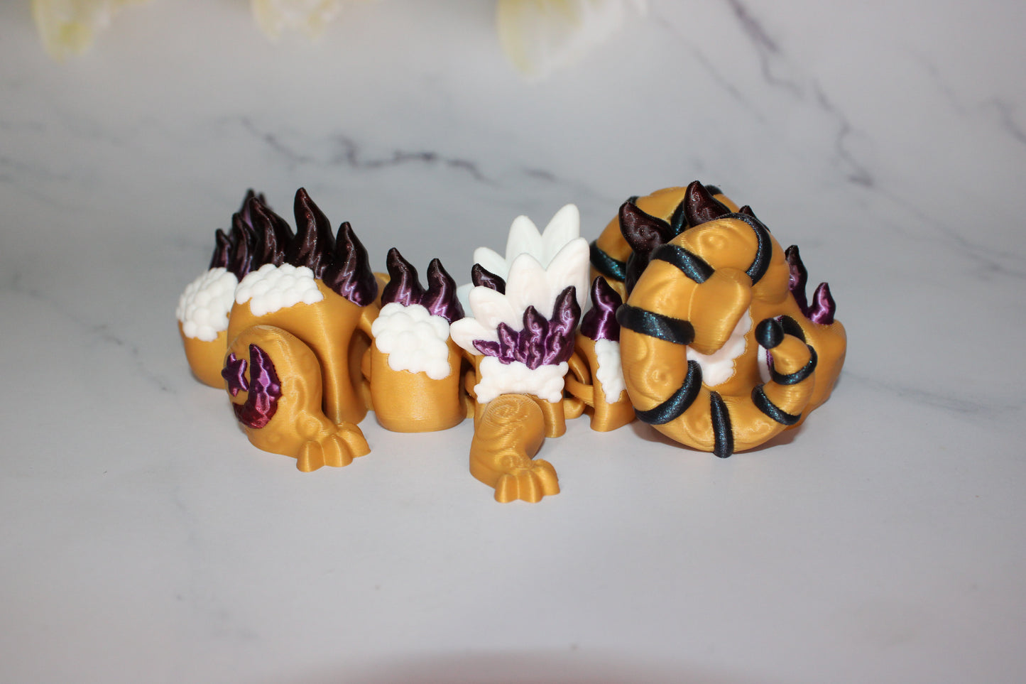 Aries Dragon Articulated 3d Printed Figurine - Wonderland 3D Printing