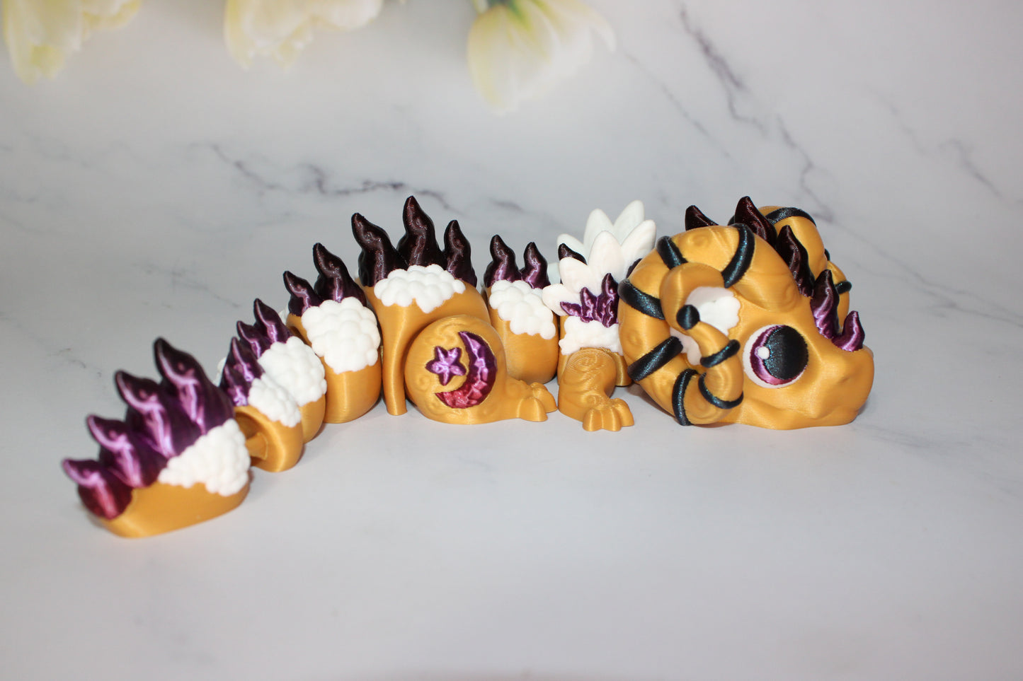 Aries Dragon Articulated 3d Printed Figurine - Wonderland 3D Printing