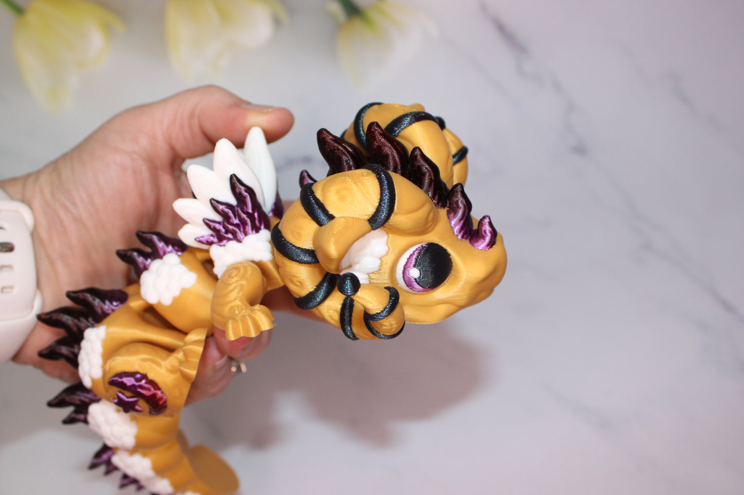 Aries Dragon Articulated 3d Printed Figurine - Wonderland 3D Printing