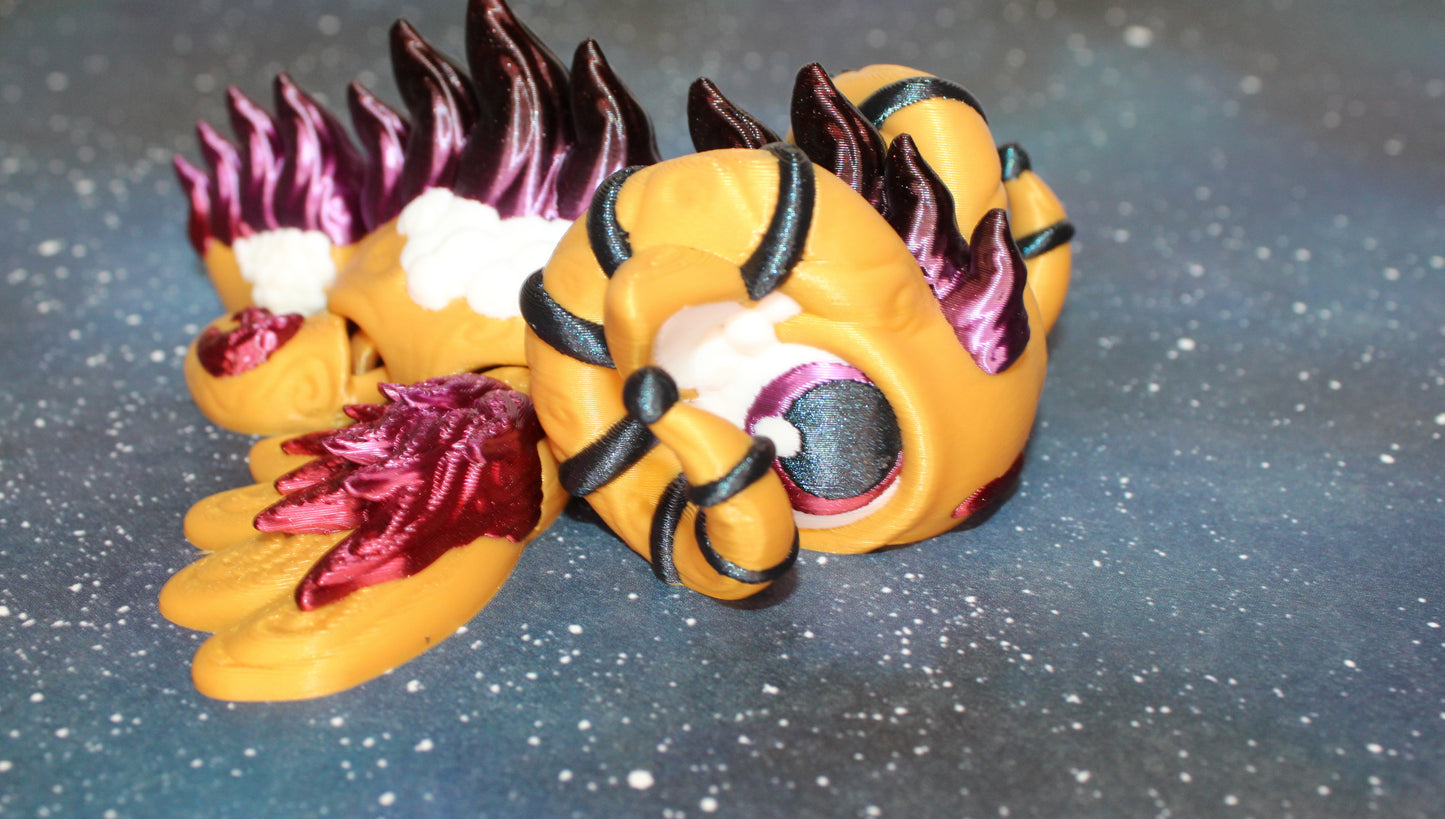 Zodiac Turtles 3.5 inches Long Articulated 3d Printed Figurine - Wonderland 3D Printing