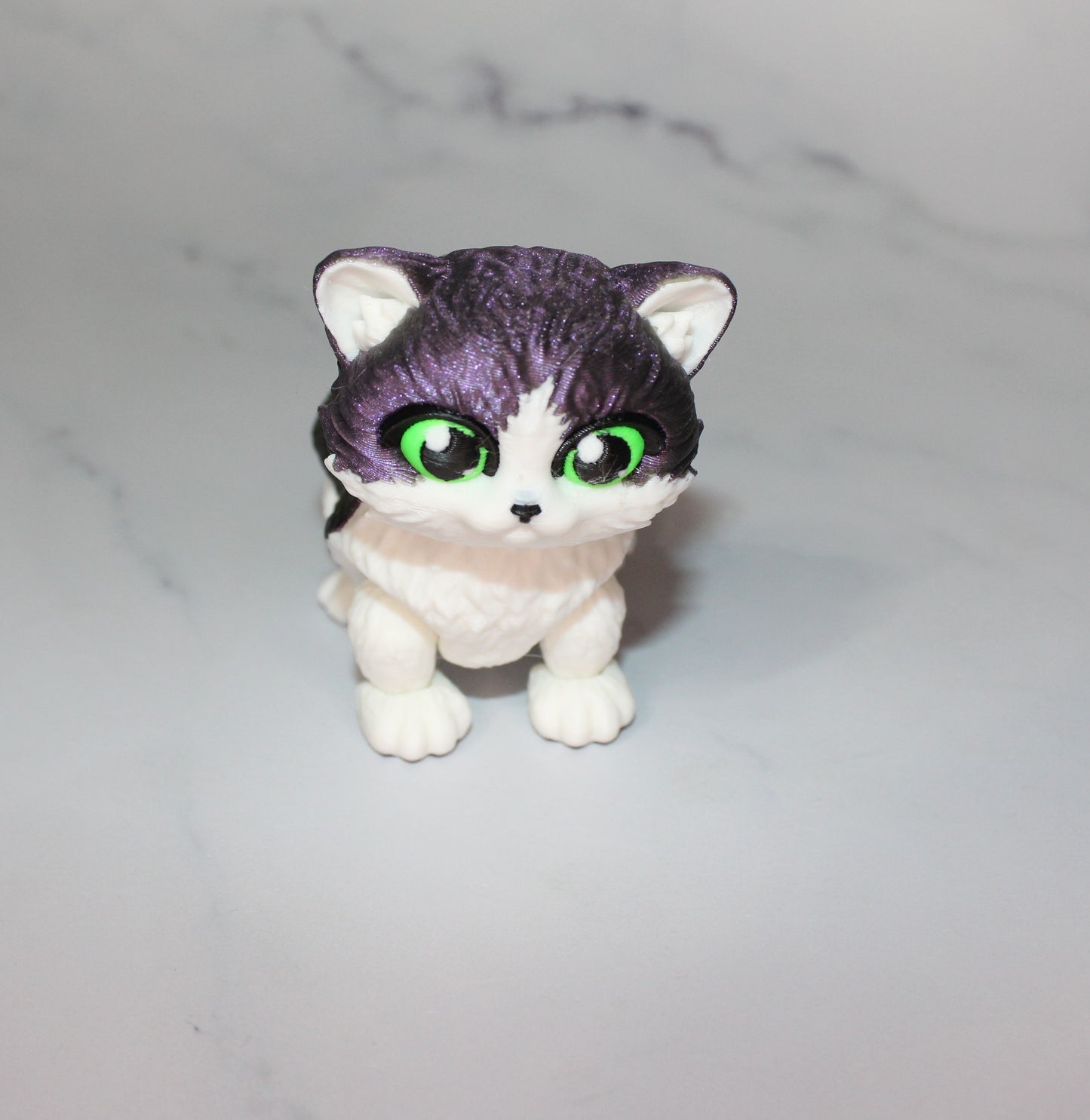 Munchkin Cat Articulated 3d Printed Flexi Fidget Figurine - Wonderland 3D Printing