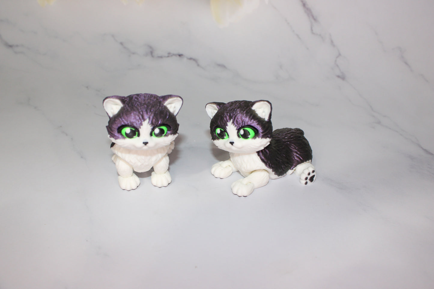 Munchkin Cat Articulated 3d Printed Flexi Fidget Figurine - Wonderland 3D Printing