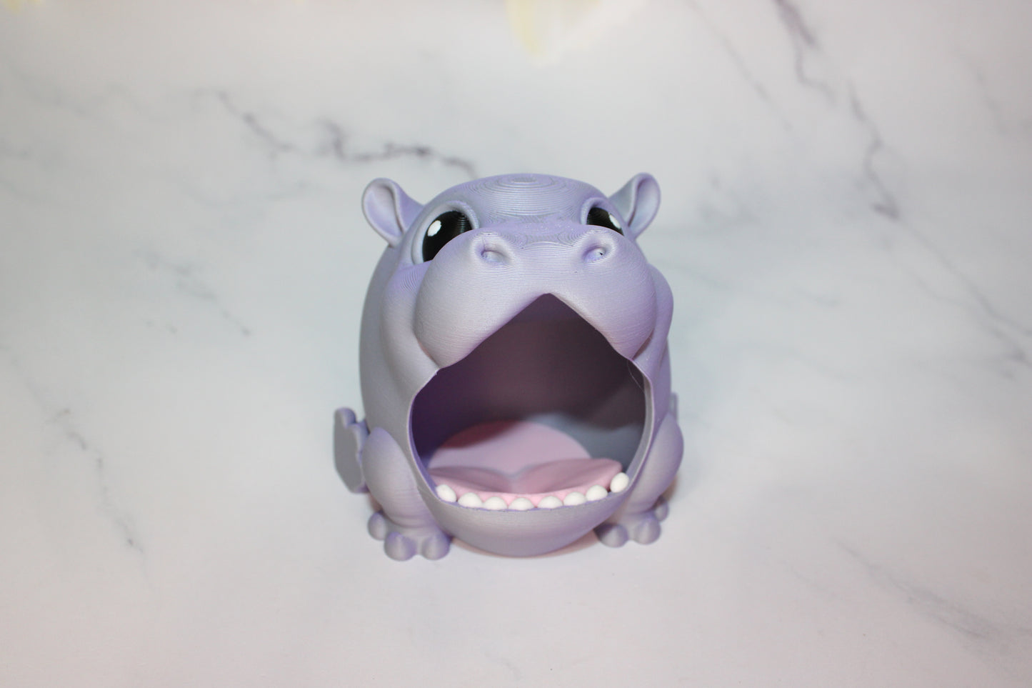 Hippo Puff Bowl 3D Printed - Wonderland 3D Printing