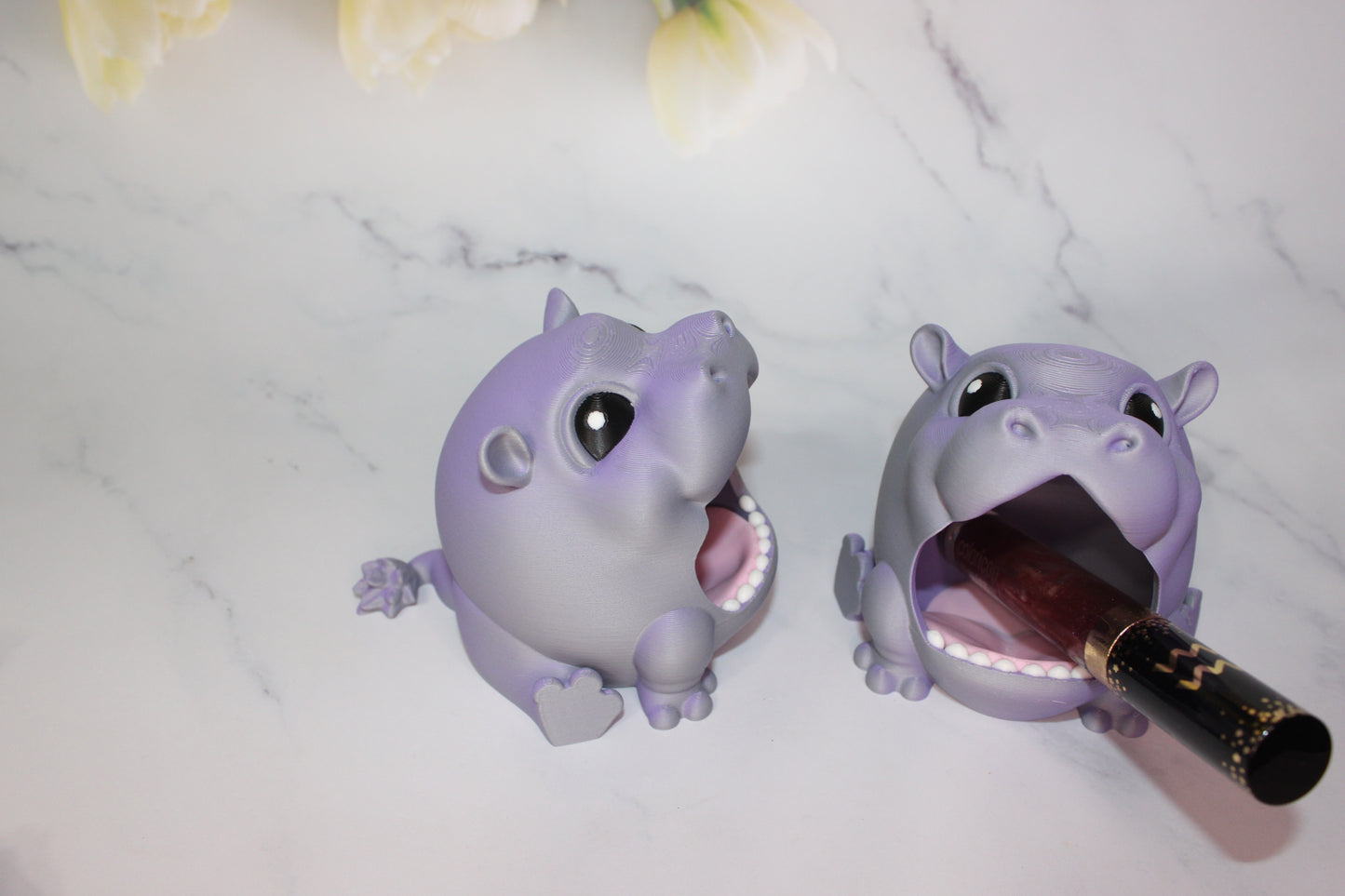 Hippo Puff Bowl 3D Printed - Wonderland 3D Printing