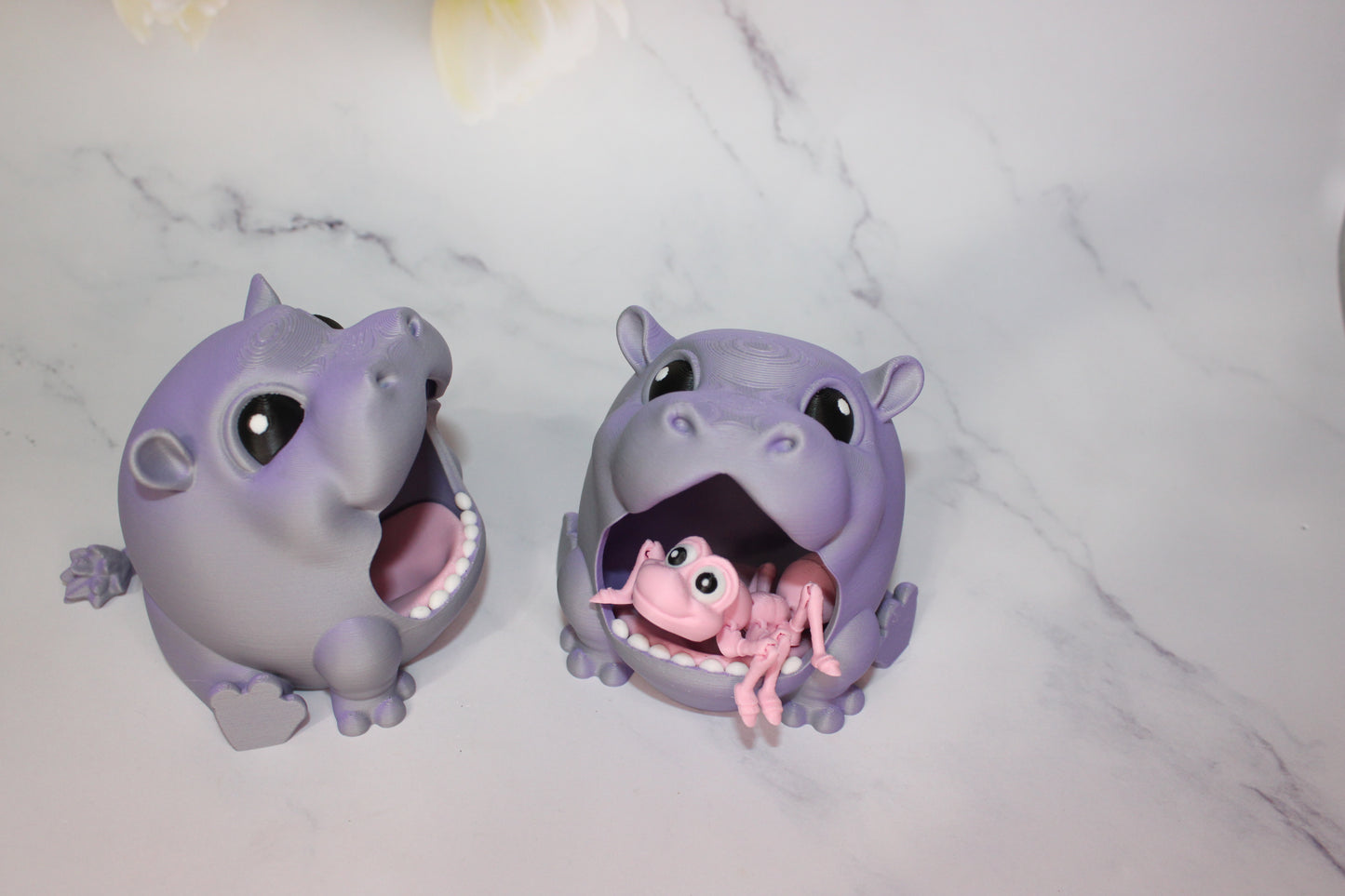 Hippo Puff Bowl 3D Printed - Wonderland 3D Printing