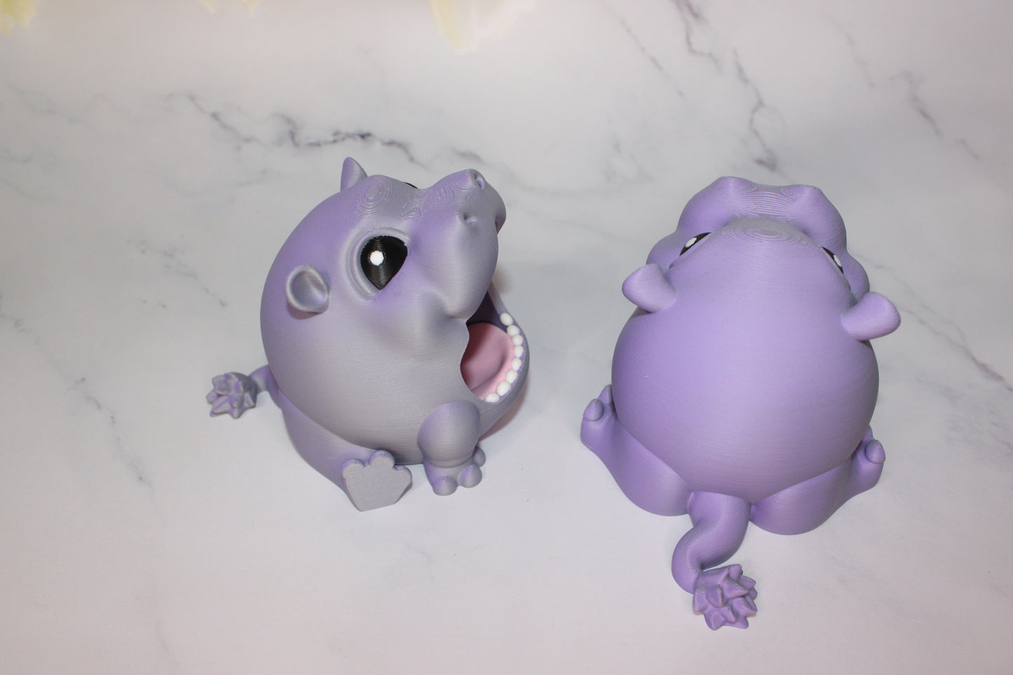 Hippo Puff Bowl 3D Printed - Wonderland 3D Printing