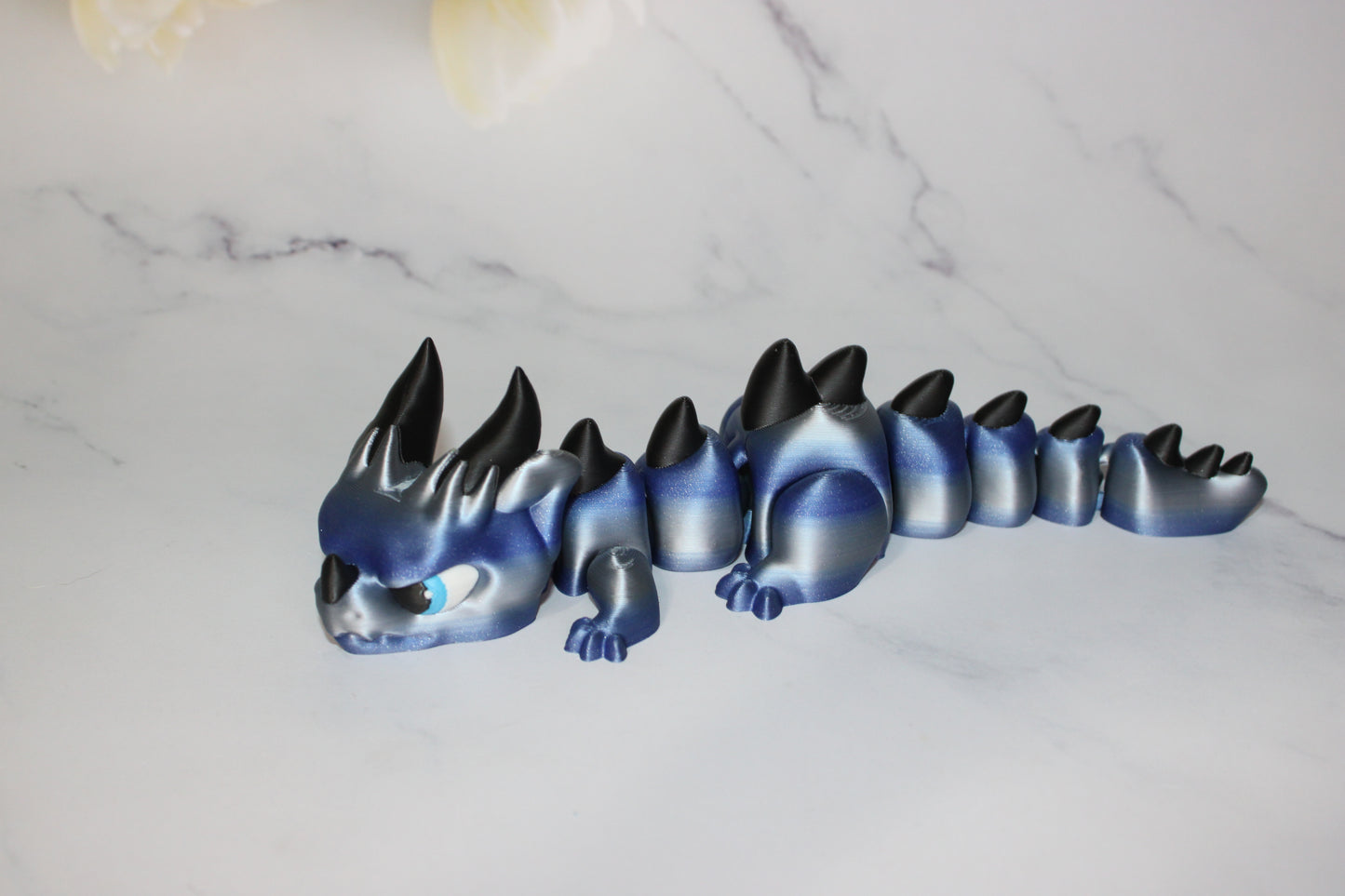 Grumpy Dragon Articulated 3d Printed Figurine - Wonderland 3D Printing