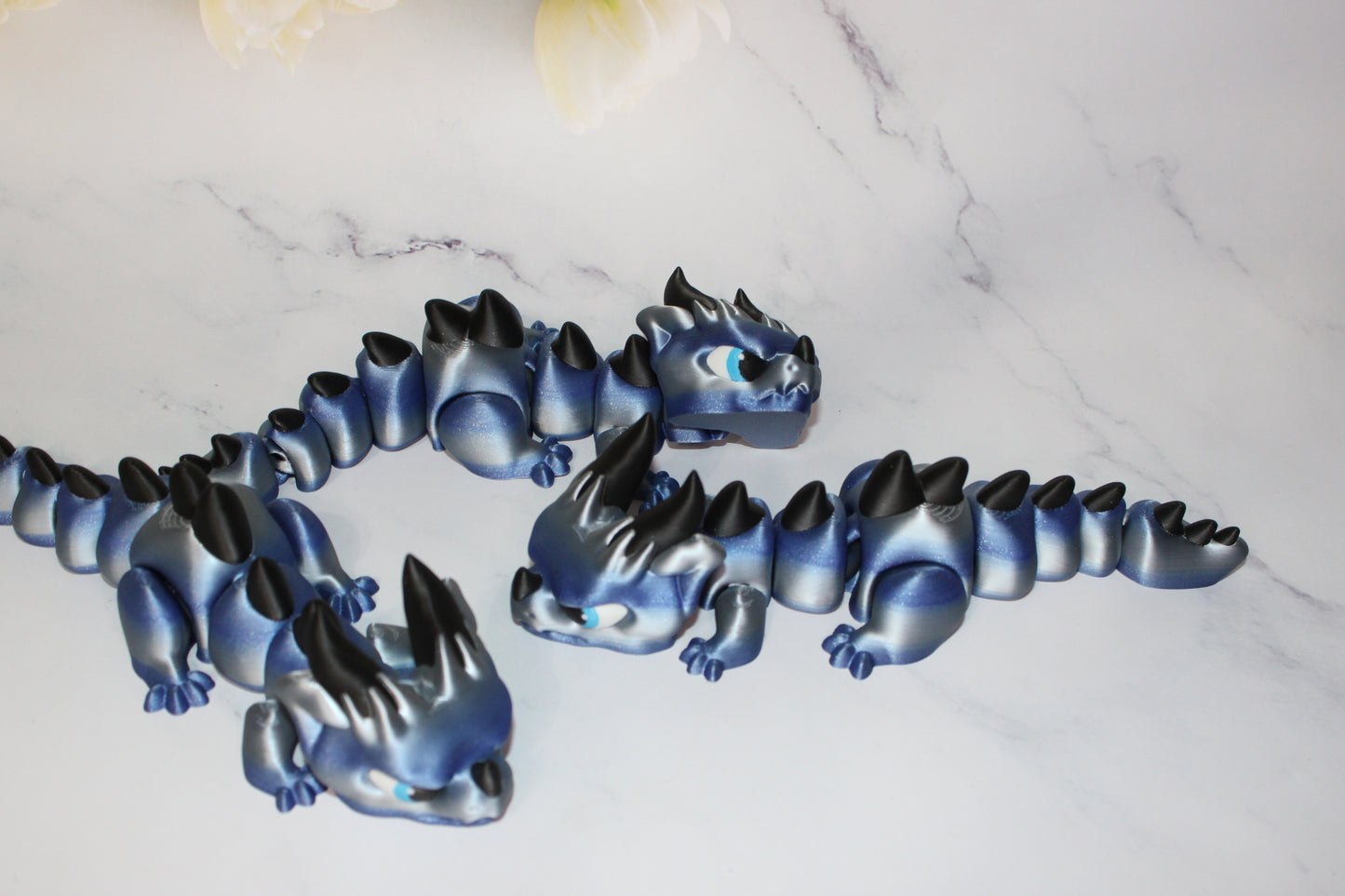 Grumpy Dragon Articulated 3d Printed Figurine - Wonderland 3D Printing