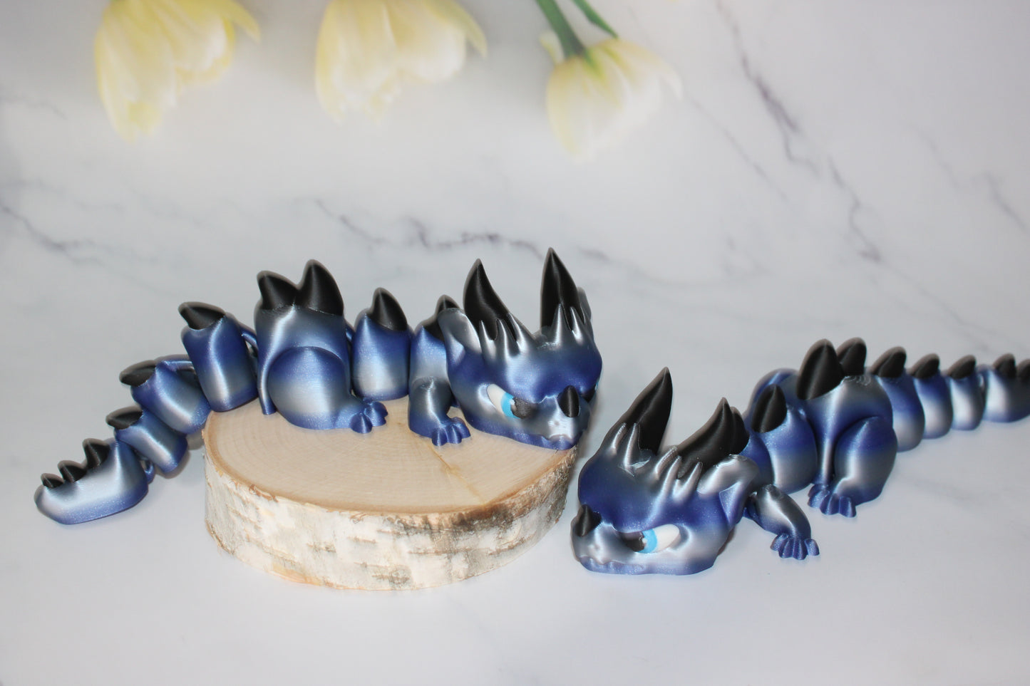 Grumpy Dragon Articulated 3d Printed Figurine - Wonderland 3D Printing