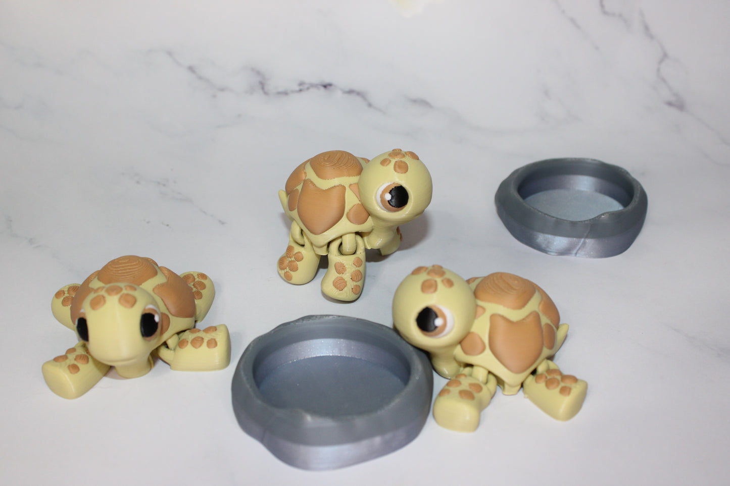 Just a Tortoise, Frog, Slug, Snail, Ladybug or Axolotl Articulated 3d Printed Figurine - Wonderland 3D Printing