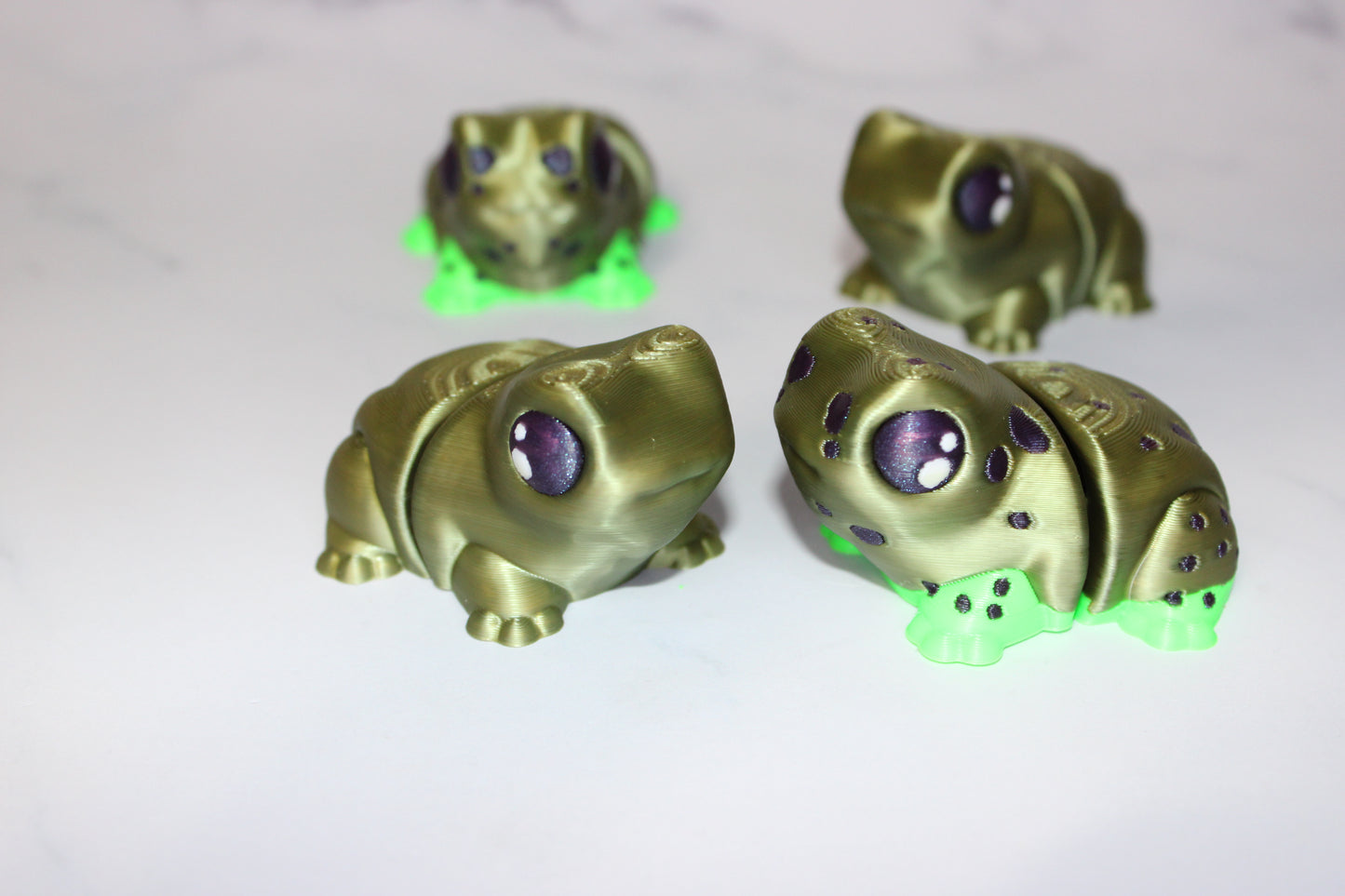 Just a Tortoise, Frog, Slug, Snail, Ladybug or Axolotl Articulated 3d Printed Figurine - Wonderland 3D Printing