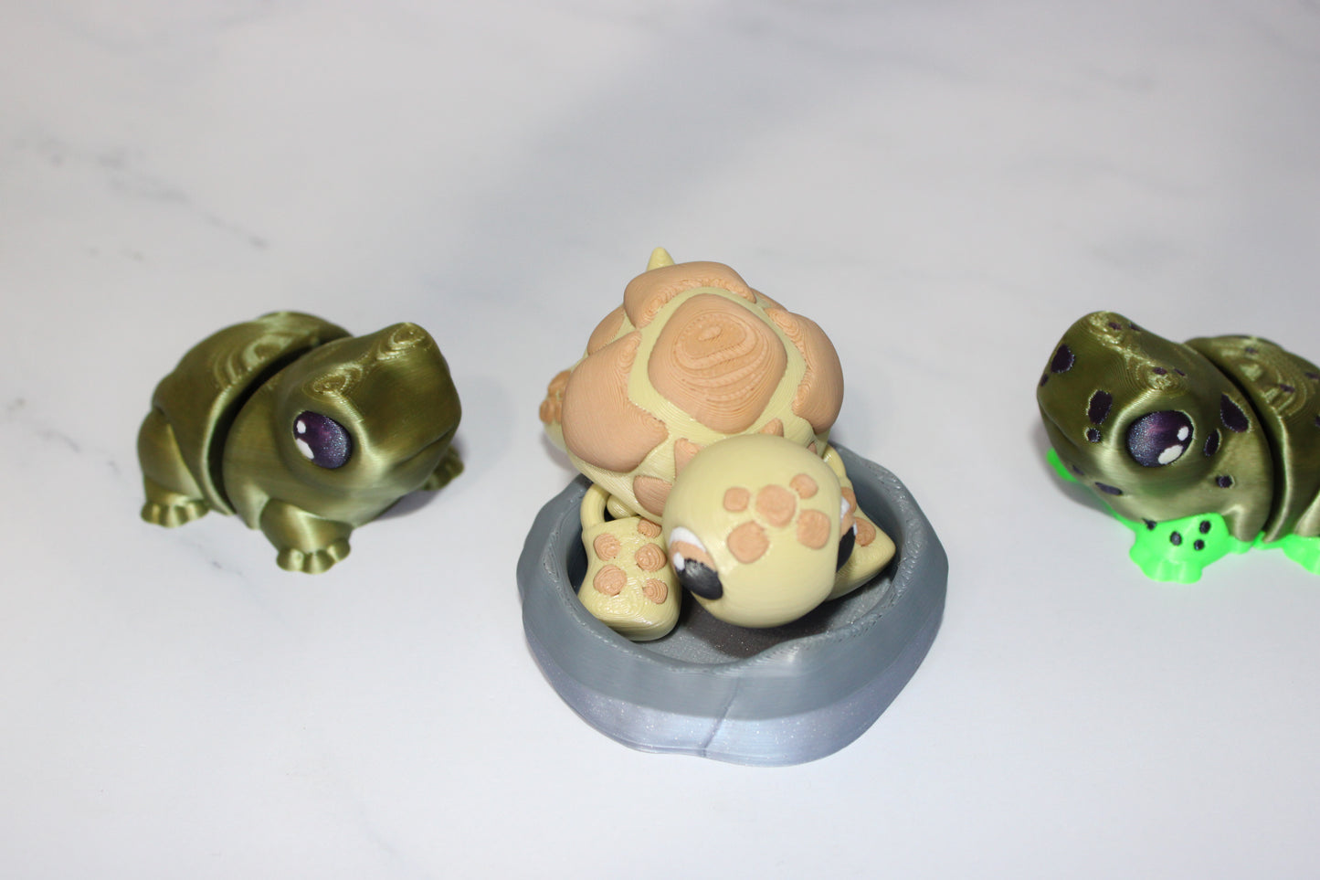 Just a Tortoise, Frog, Slug, Snail, Ladybug or Axolotl Articulated 3d Printed Figurine - Wonderland 3D Printing