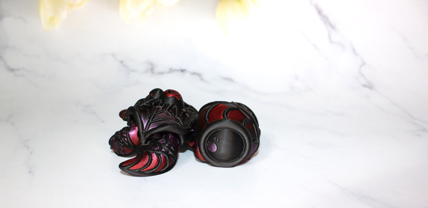 Spider or Poison Turtles 3.5 inches Long Articulated 3d Printed Figurine - Wonderland 3D Printing