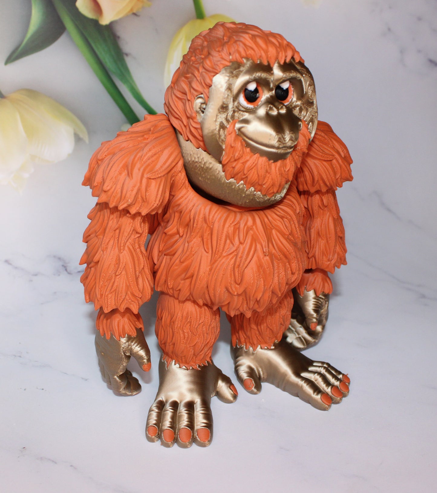 Orangutang 3d printed articulated Flexi Fidget Toy - Wonderland 3D Printing
