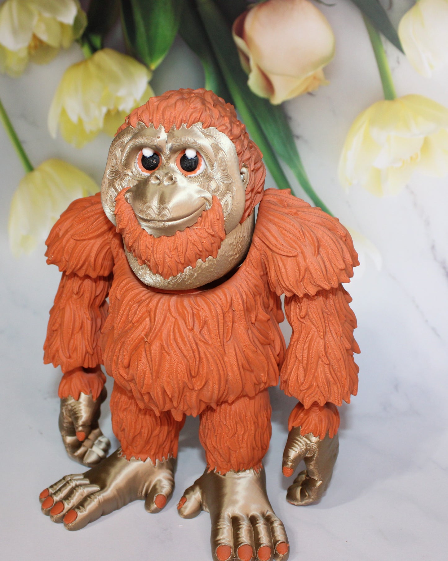 Orangutang 3d printed articulated Flexi Fidget Toy - Wonderland 3D Printing