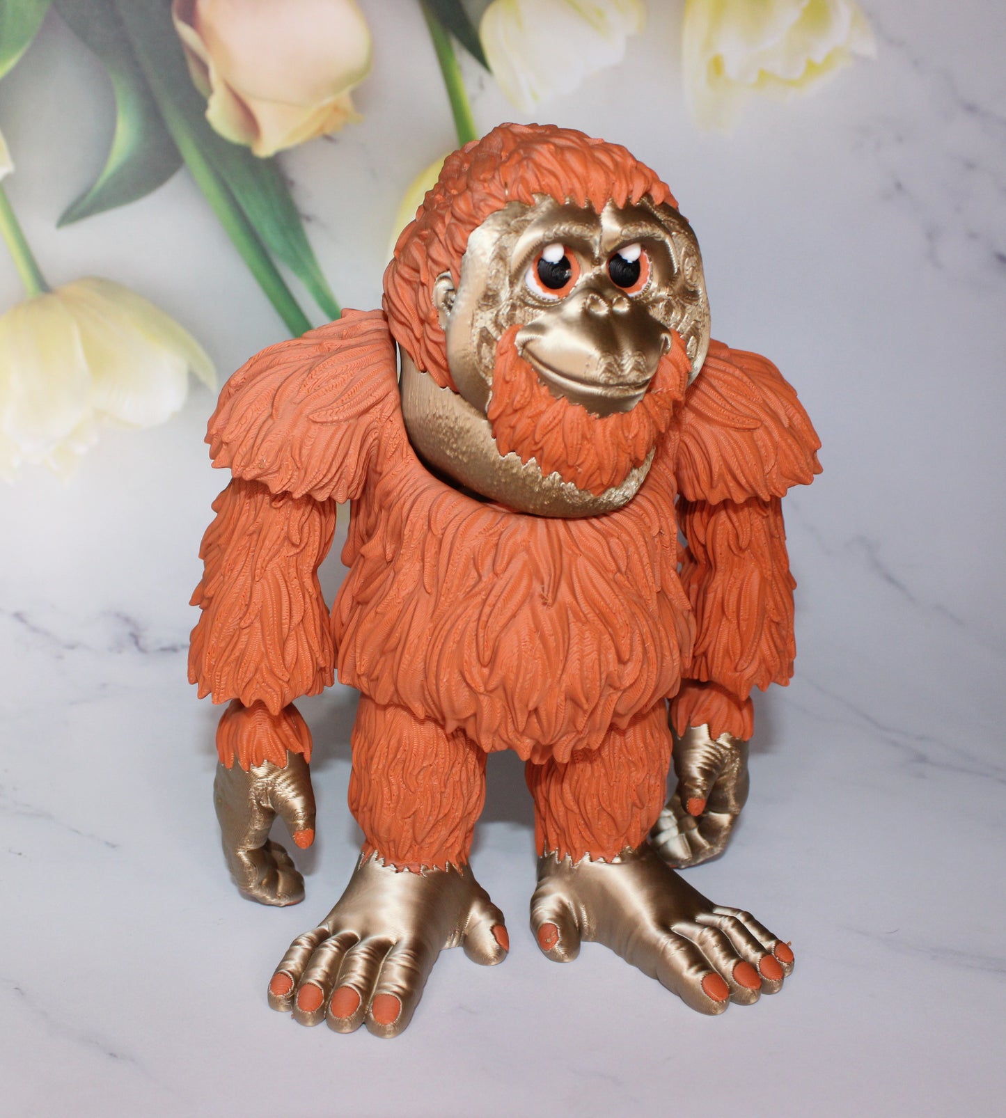 Orangutang 3d printed articulated Flexi Fidget Toy - Wonderland 3D Printing
