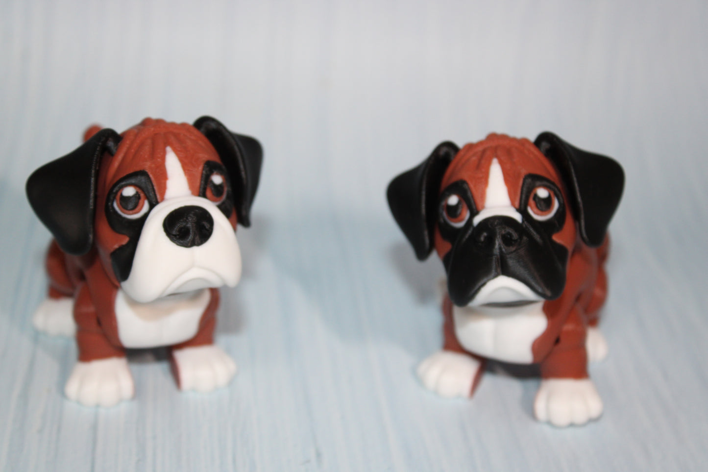 Boxer Dog 3 inches Tall -3D Printed Articulated Flexi Fidget Figurine - Wonderland 3D Printing