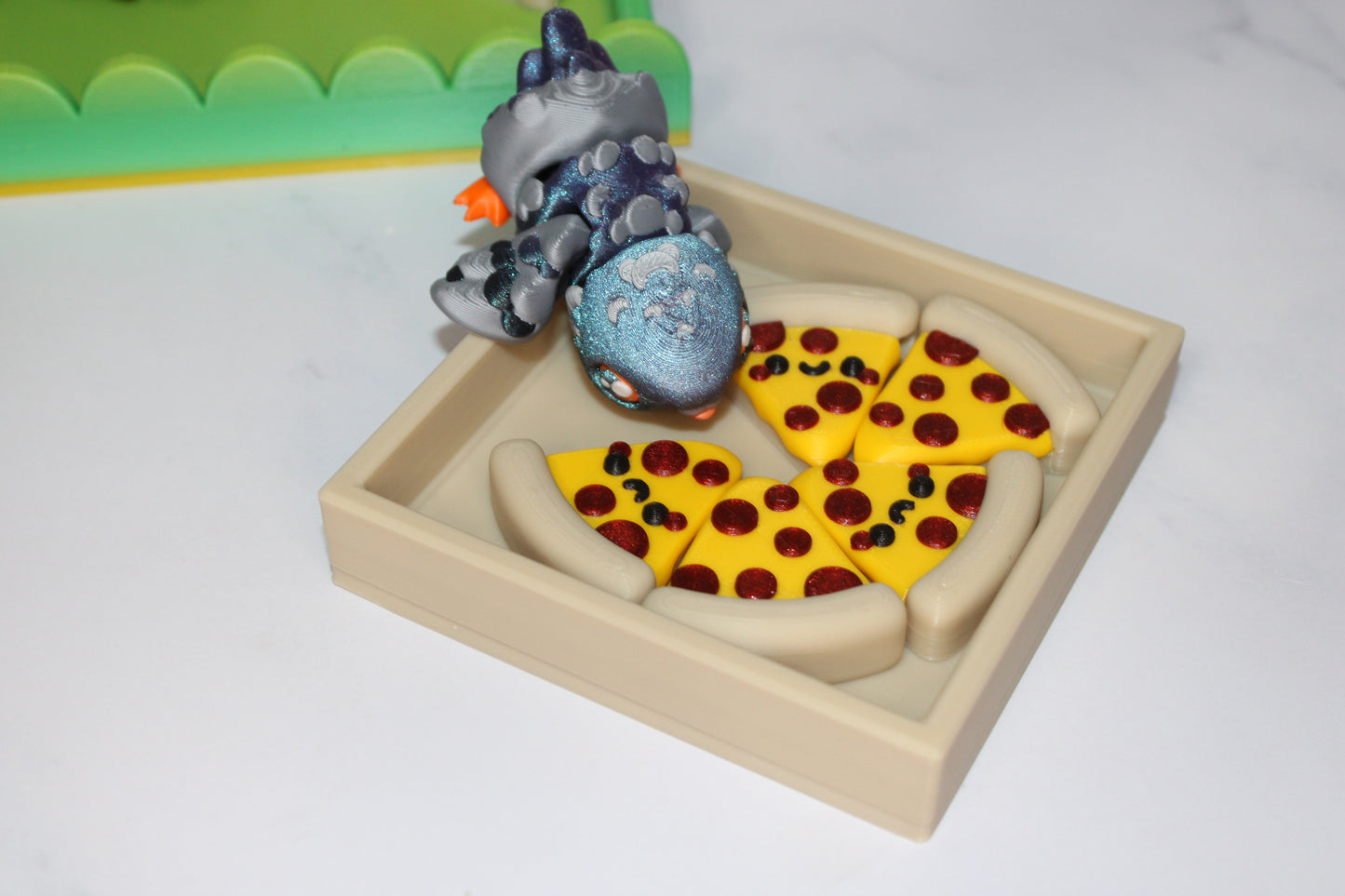 Pigeon with Mailbox Options- Full Color 3D Printed Articulated Flexi Figurine - Wonderland 3D Printing